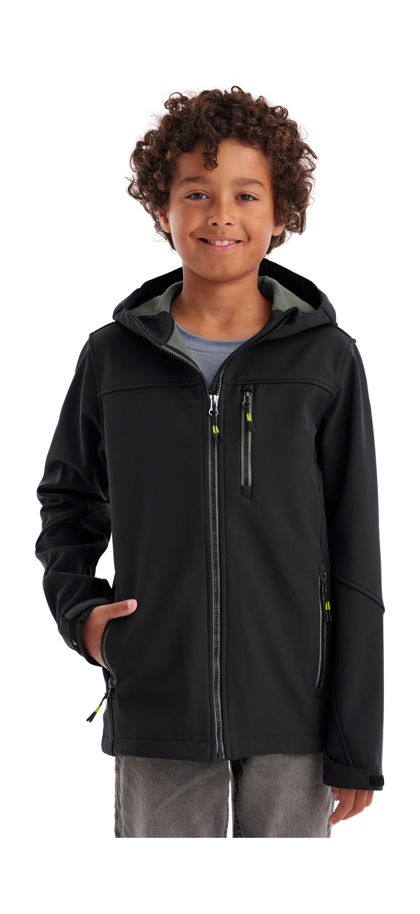 Killtec Softshelljacke "Jungen Softshelljacke" Wasserabweisende Softshelljacke mit Fleece und verstellbaren Details