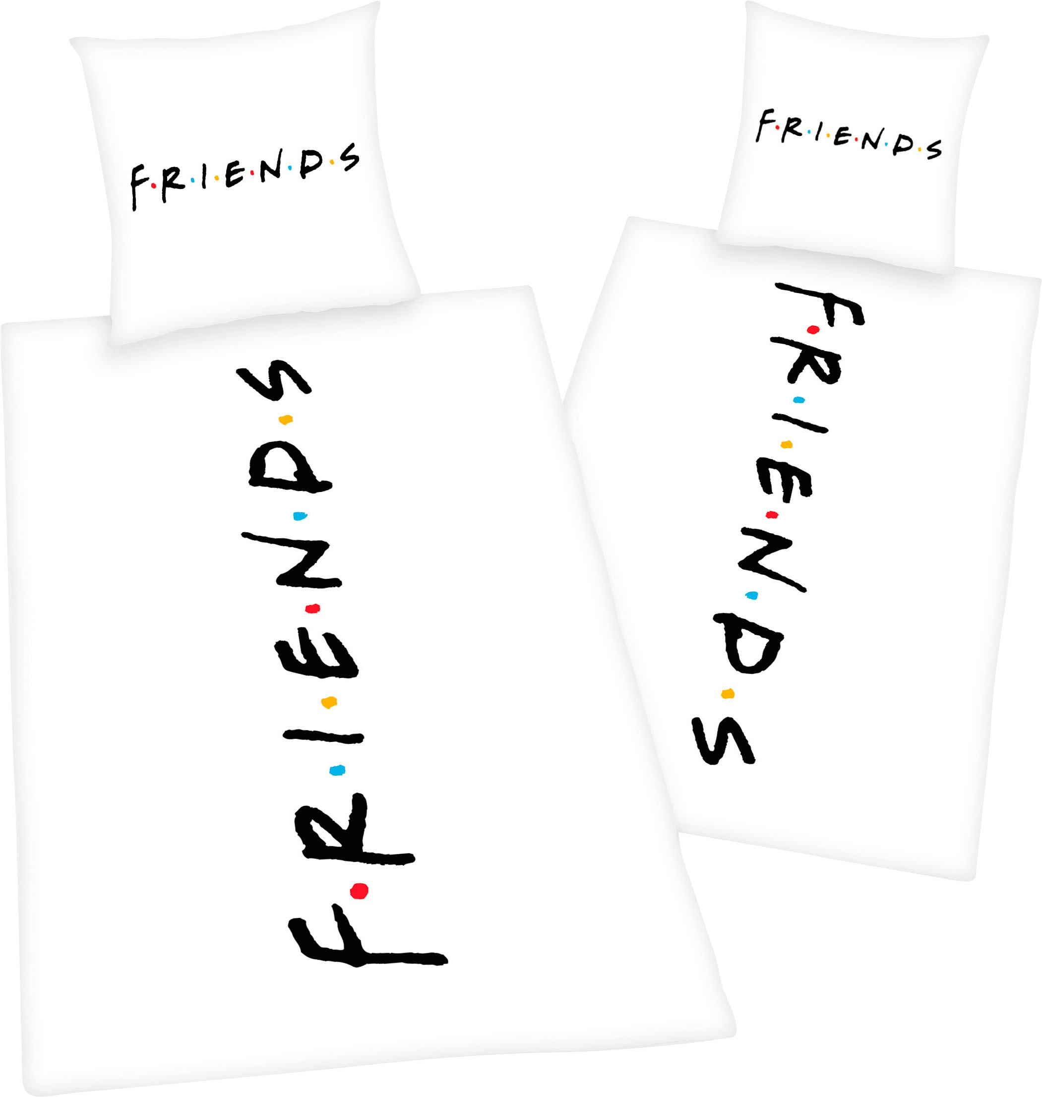 nicht definiert Bettwäsche »F.R.I.E.N.D.S / Friends«, mit tollem Friends-Schriftzug
