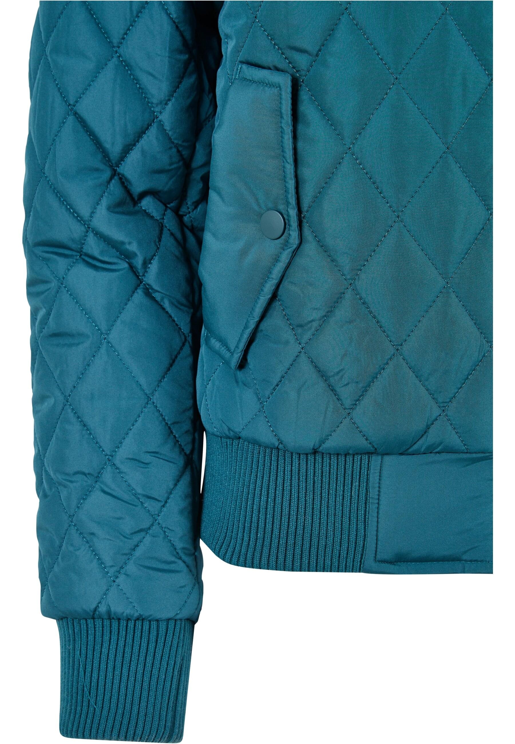 URBAN CLASSICS Allwetterjacke »Urban Classics Damen Ladies Diamond Quilt Nylon Jacket«, (1 St.), ohne Kapuze