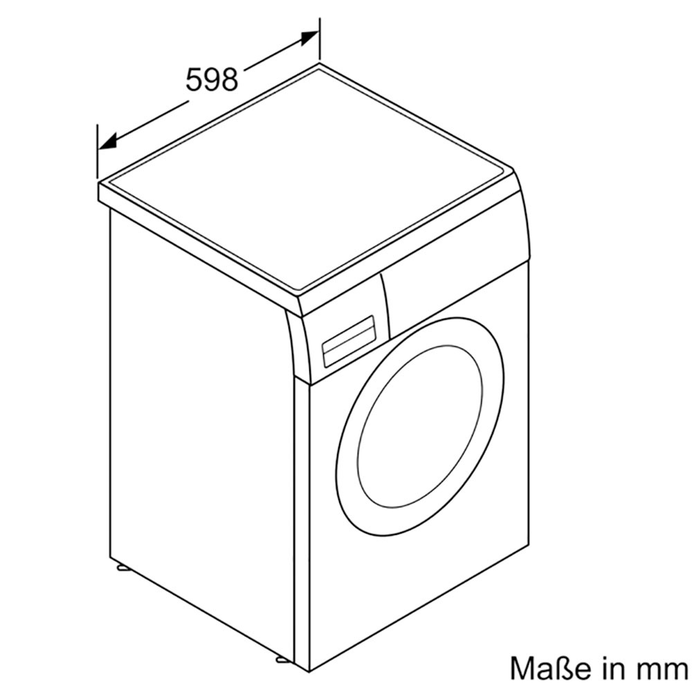 BOSCH Waschmaschine Serie 6 »WUU28T42«, 9 kg, 1400 U/min, unterbaufähig