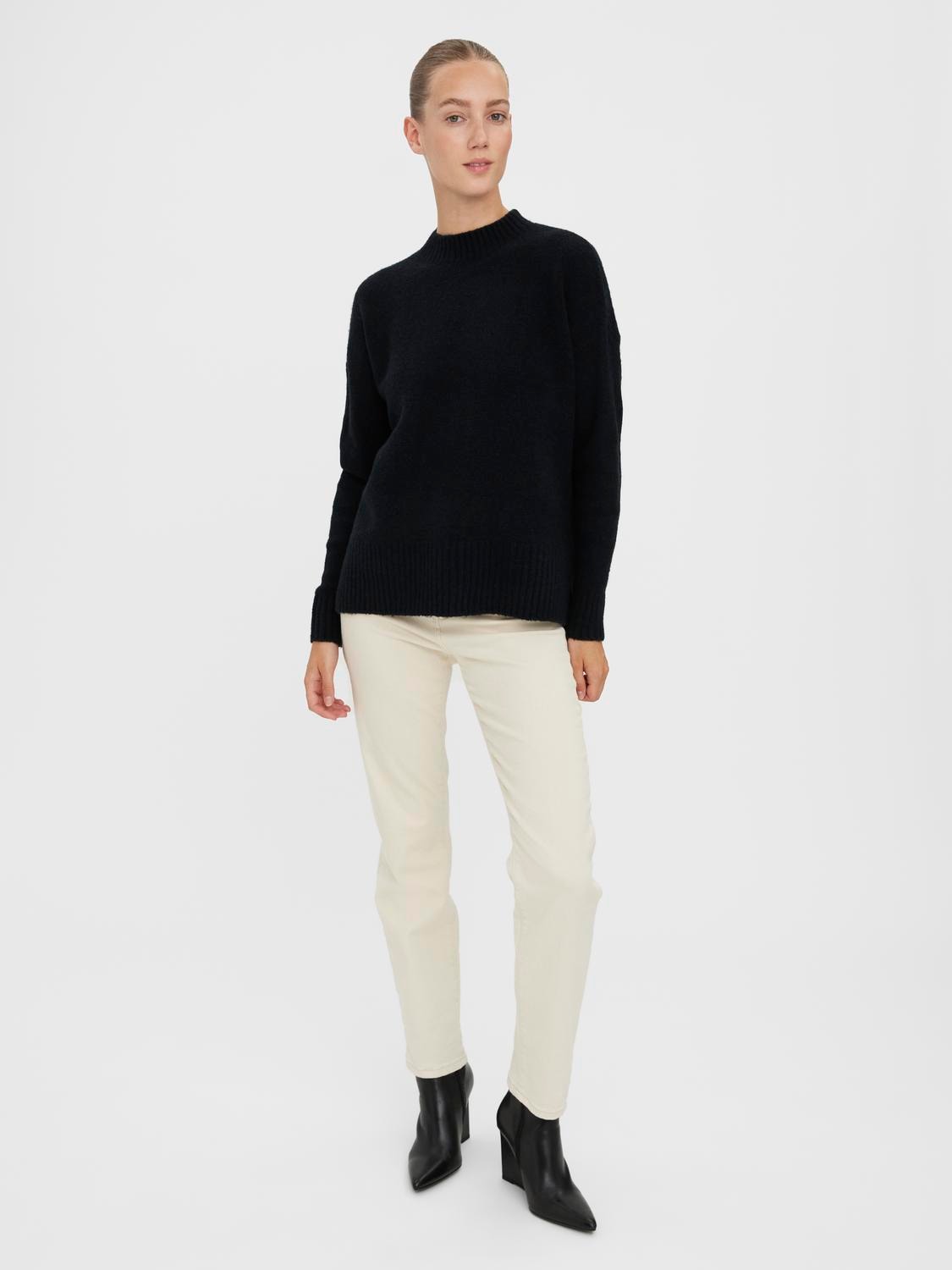 Vero Moda Stehkragenpullover »VMLEFILE OVERSIZE BOXY BLOUSE GA NOOS«