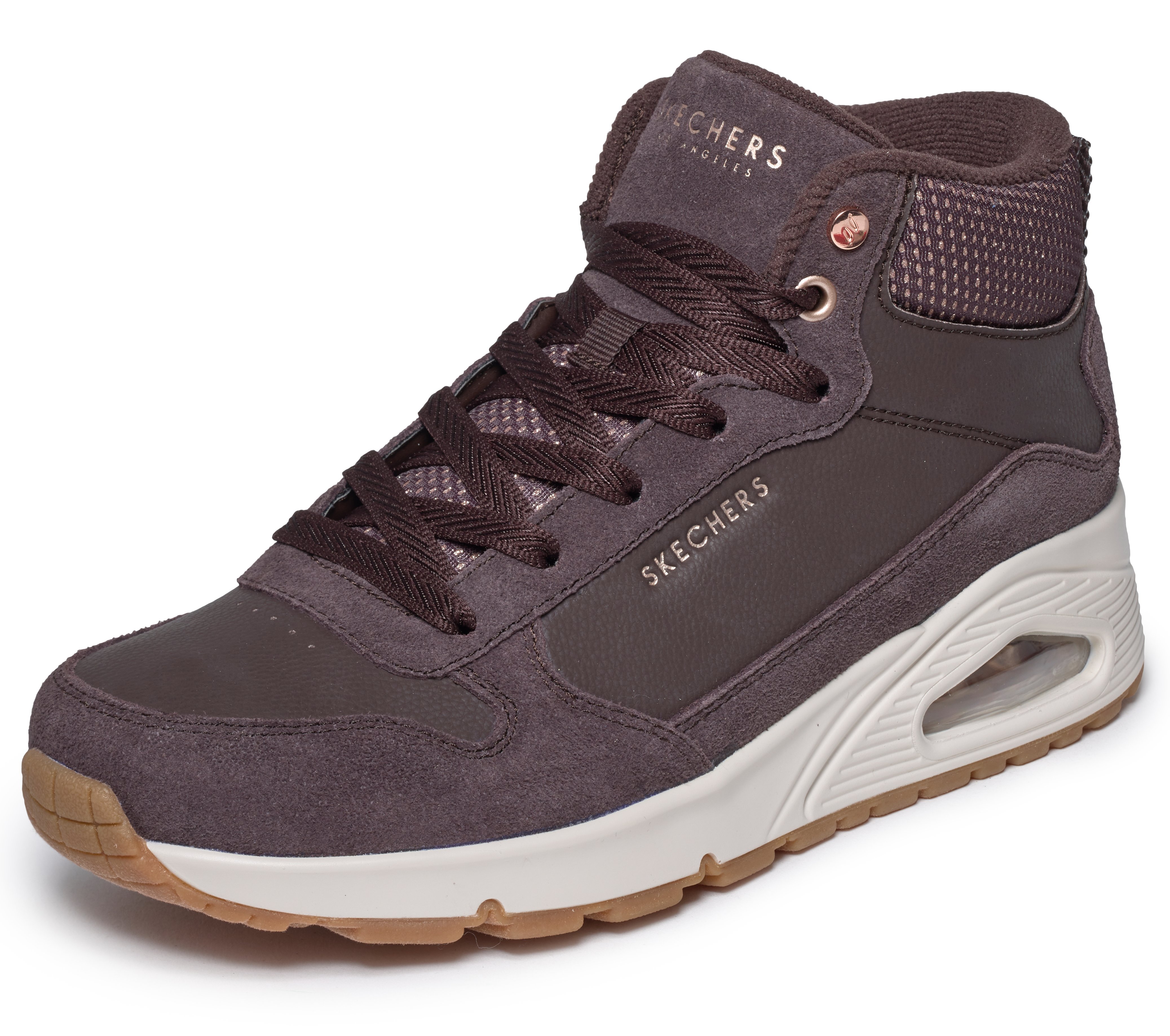 Skechers Keilsneaker "UNO-STACRE SHINE" High Top Sneaker, Schnürboots mit Luftkammern Sohle