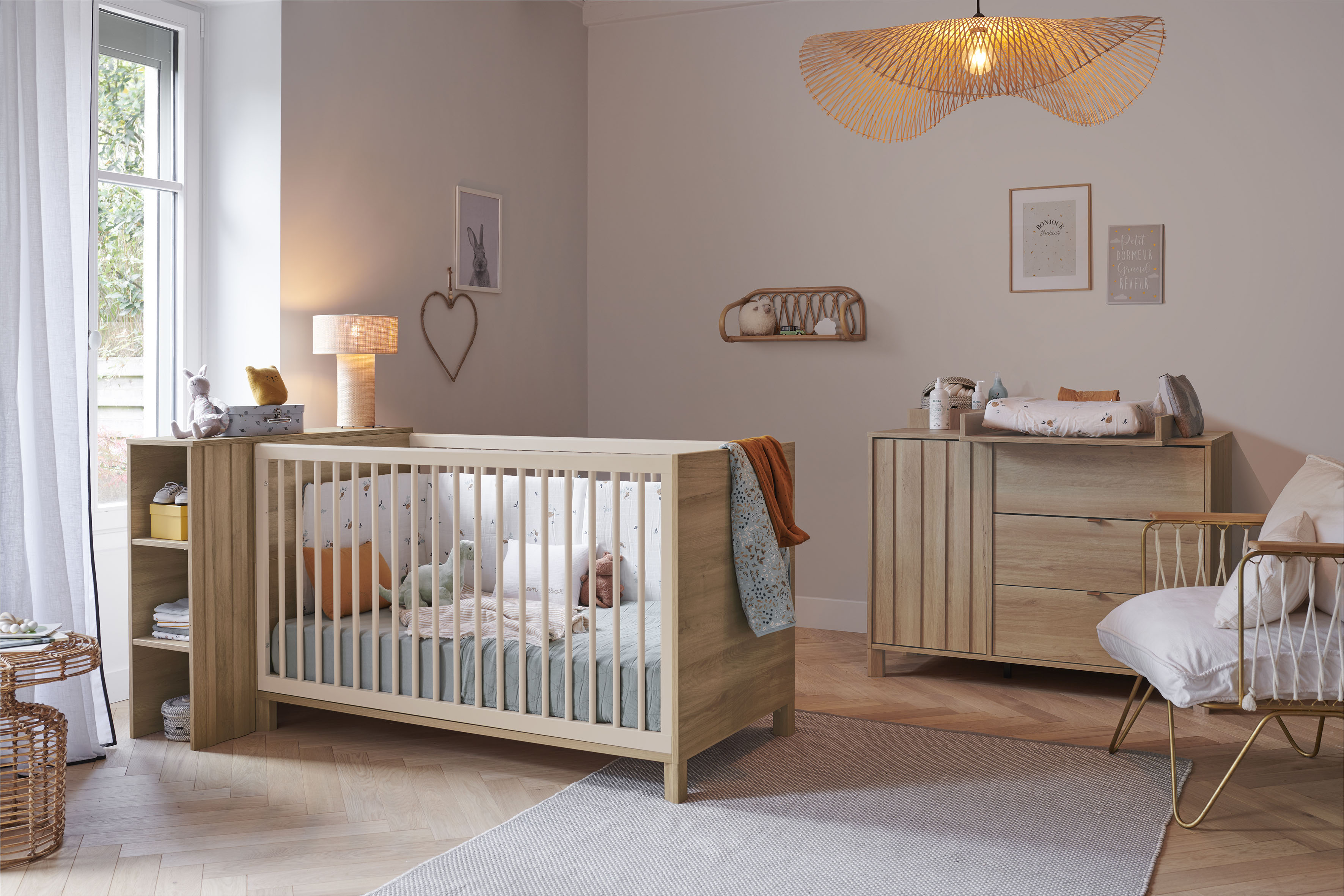 Gami Babyzimmer-Komplettset "Set N2 Calypso" 5 Stk. tlg. Ein Schlafzimmer m günstig online kaufen