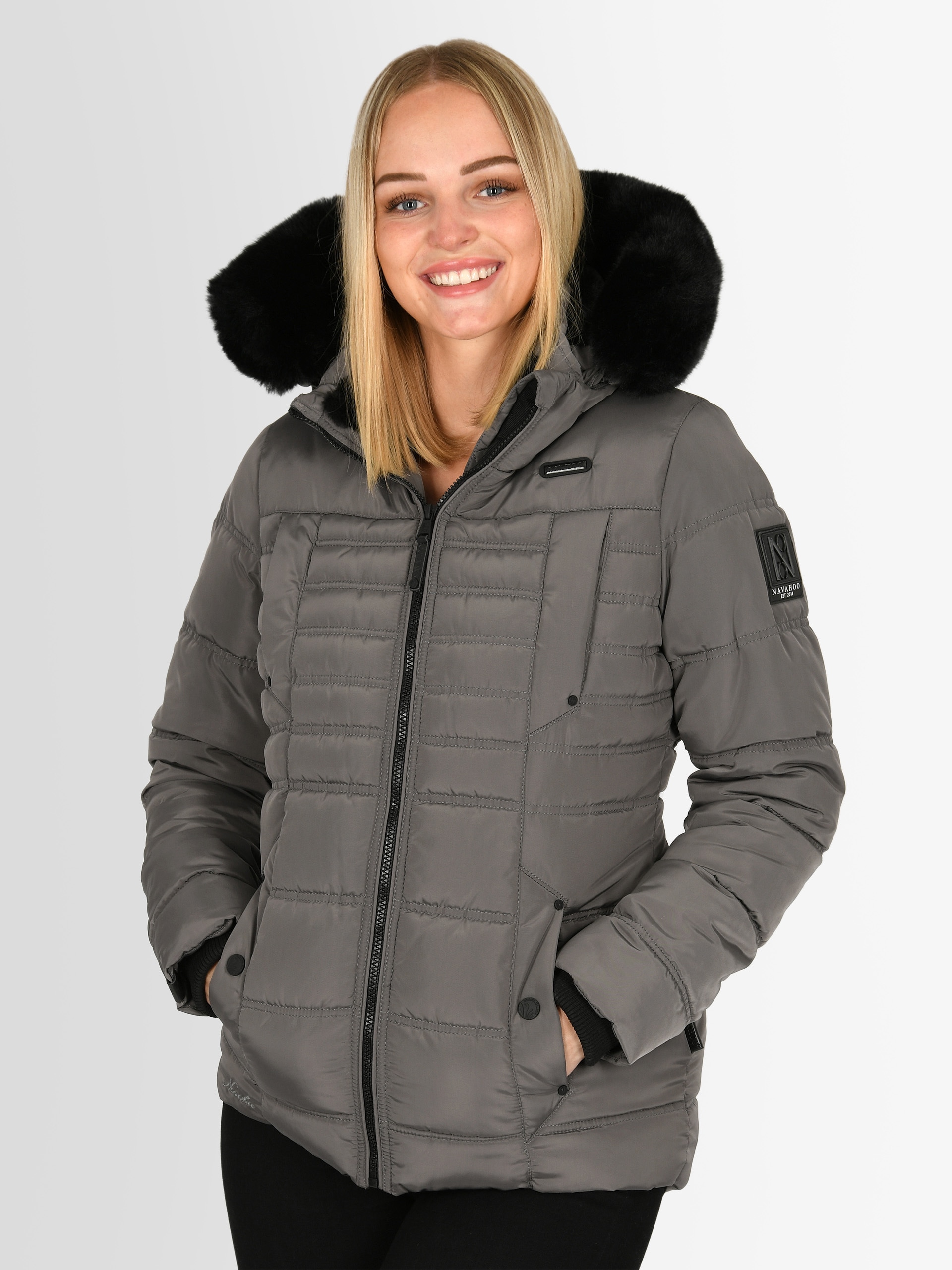 Navahoo Winterjacke »Lissandra«, mit hochwertigem Steppdesign