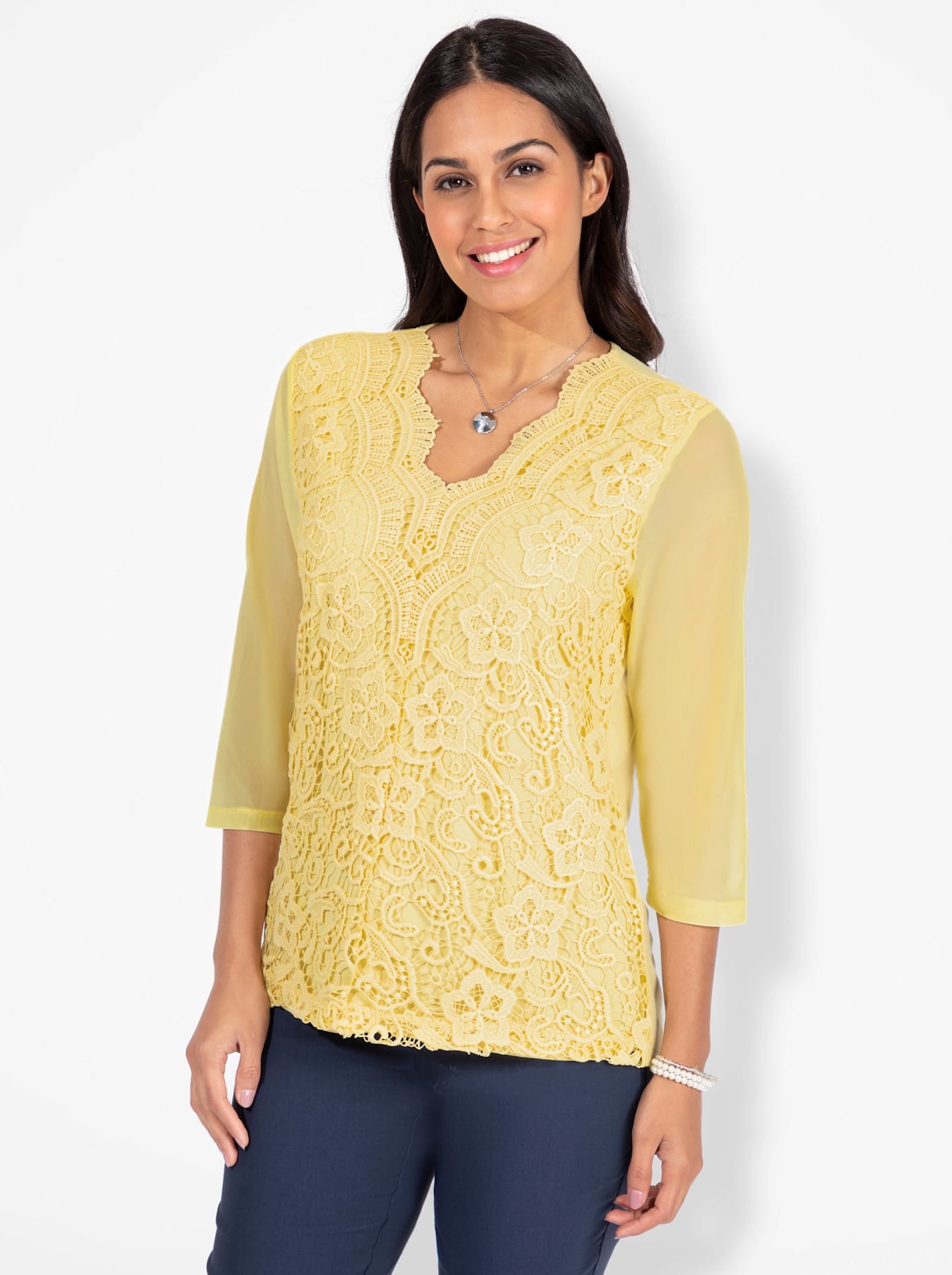 Lady Spitzenshirt "Shirt" 1 Stk. tlg. günstig online kaufen