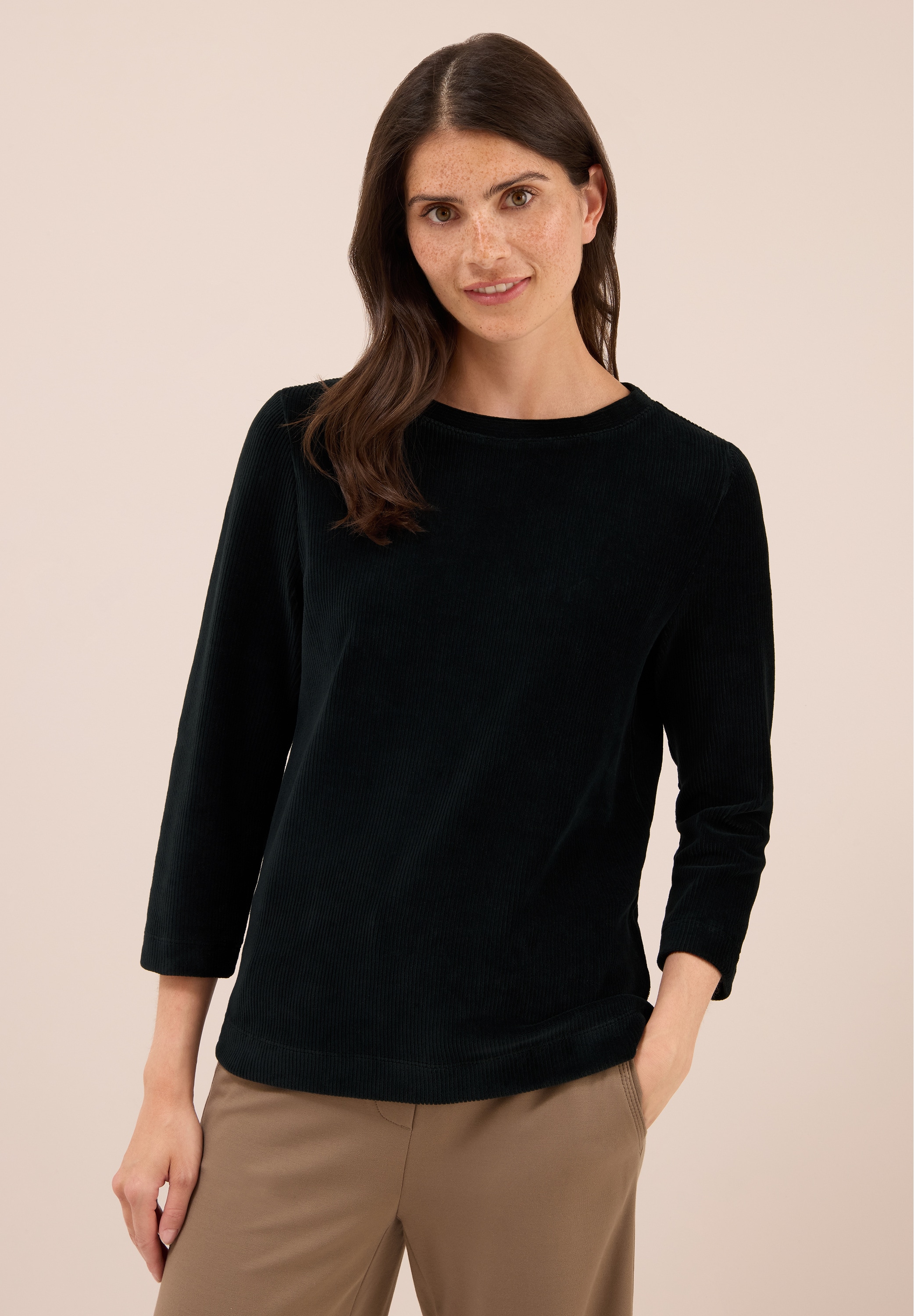 Cecil T-Shirt mit U-Boot-Ausschnitt