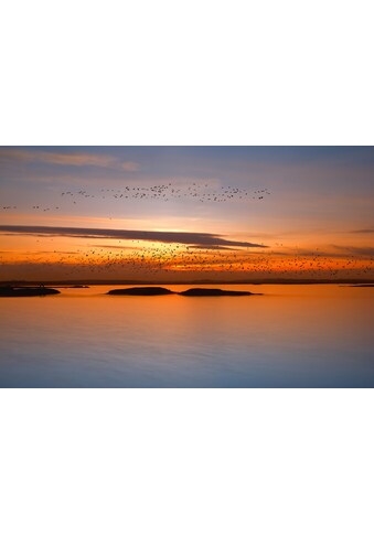 Fototapete »Photo-Art RAYMOND HOFFMANN, FJORDE NACHT LICHTER«