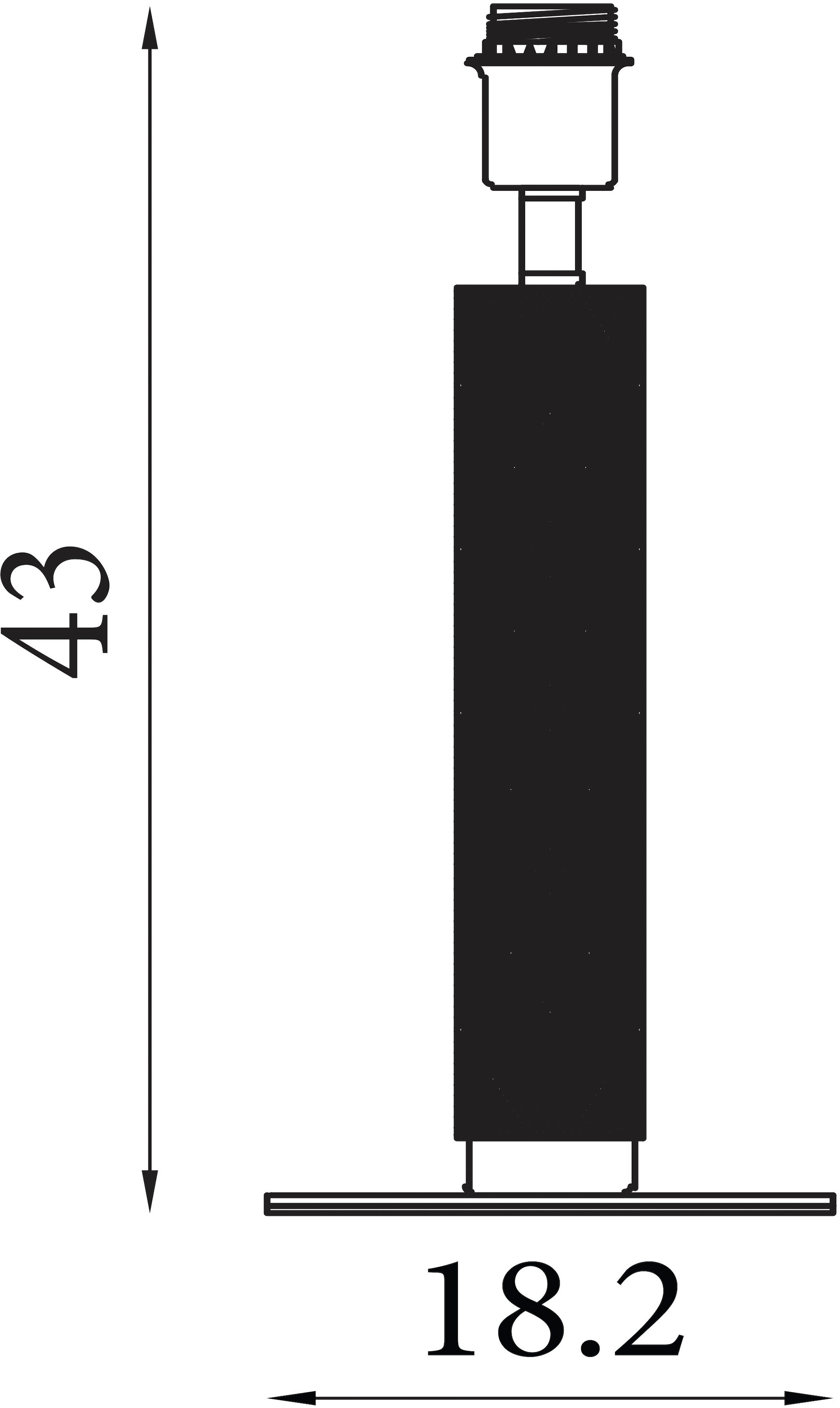 Searchlight Sockelleuchte »Nur Sockel - Londoner Tischlampe - Geraffeltes Silber« E27 1 Stk.