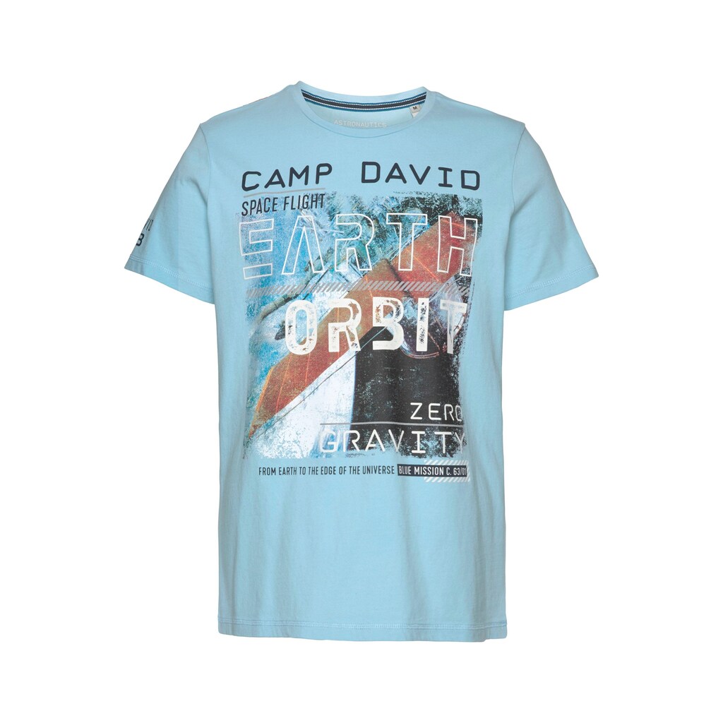 CAMP DAVID T-Shirt, mit Frontprint