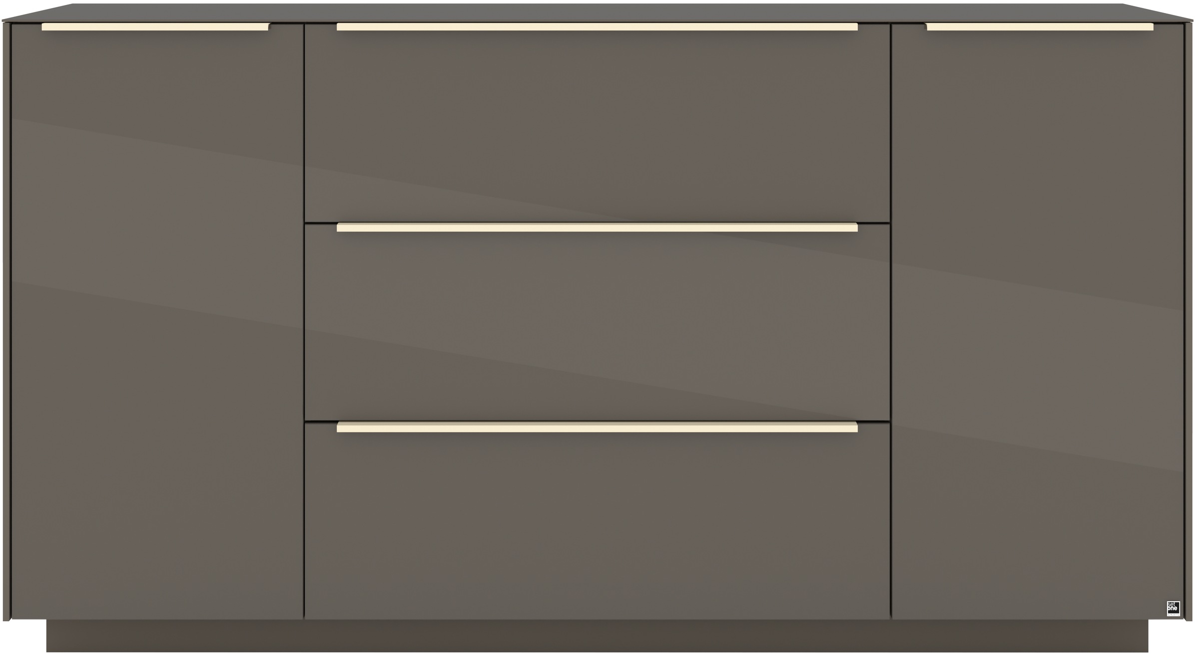 set one by Musterring Sideboard »Reno« 1 Stk. tlg. Mit Sockel in diversen Farben, 102 cm Höhe & Farbauswahl