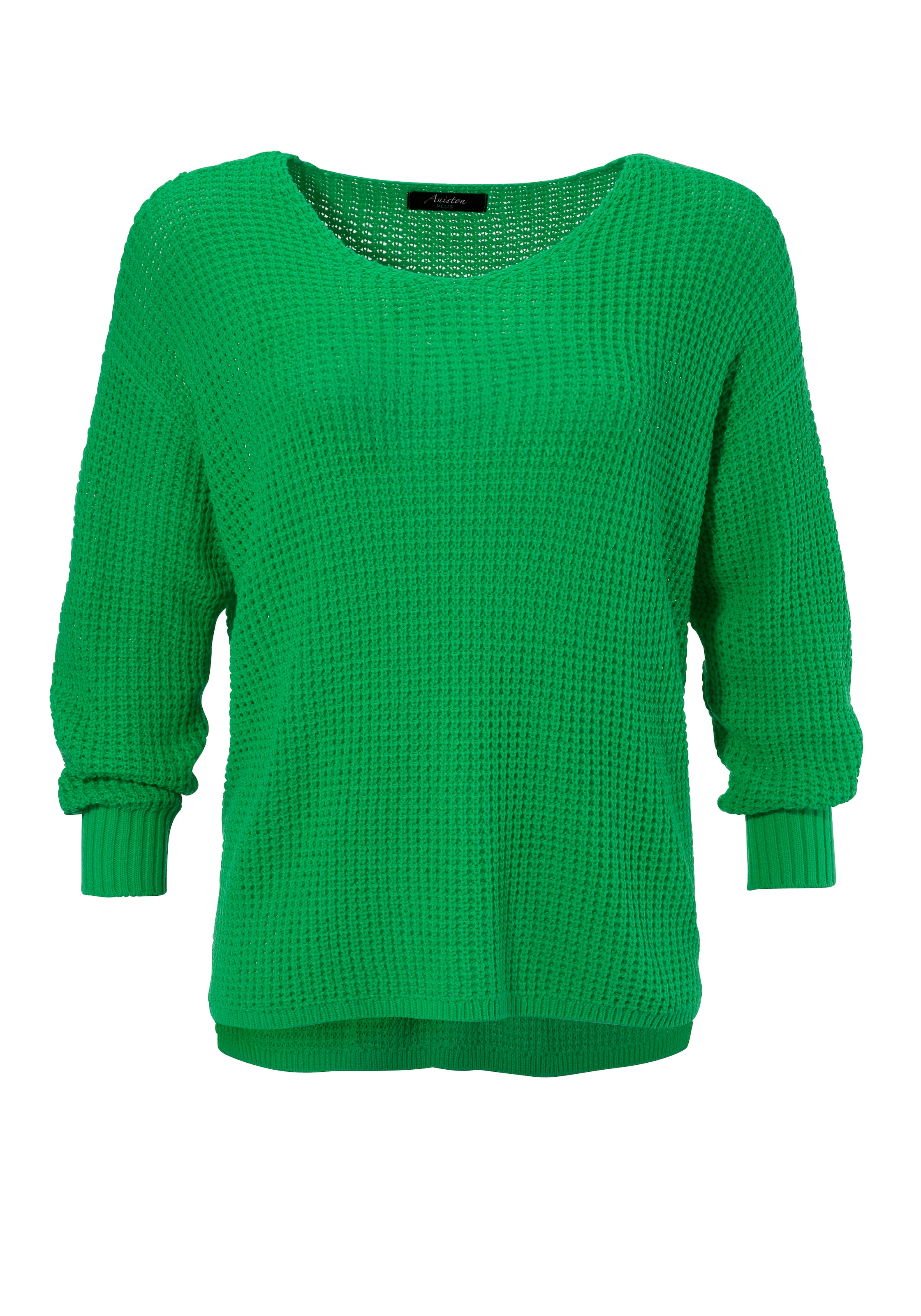 Aniston PLUS Strickpullover, im dezenten Ajour-Strickmuster - NEUE KOLLEKTION