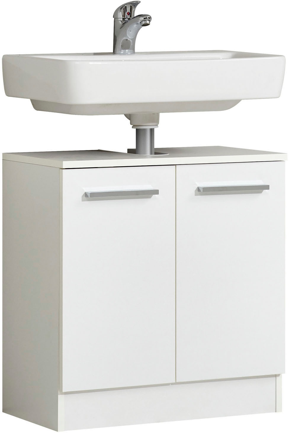 Saphir Badmöbel-Set »Quickset 335 6-teilig, Waschbeckenunterschrank mit LED-Spiegelschrank«, (6 St.), Hochschränke, Unterschrank, Hängeschrank, inkl. Türdämpfer, 13 Türen