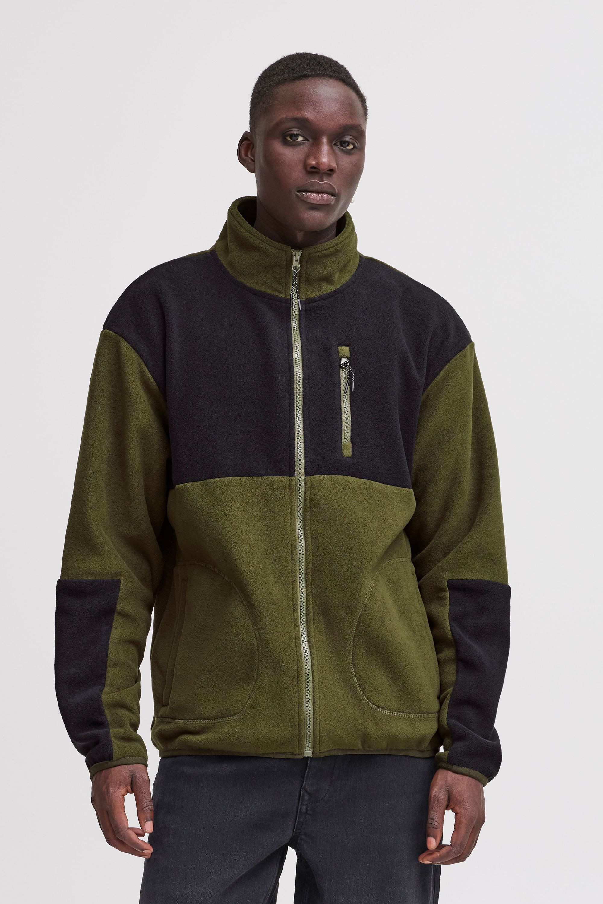 Blend Fellimitatjacke »Fellimitatjacke BHBROOKS Sweatshirt zipp thru«, ohne Kapuze