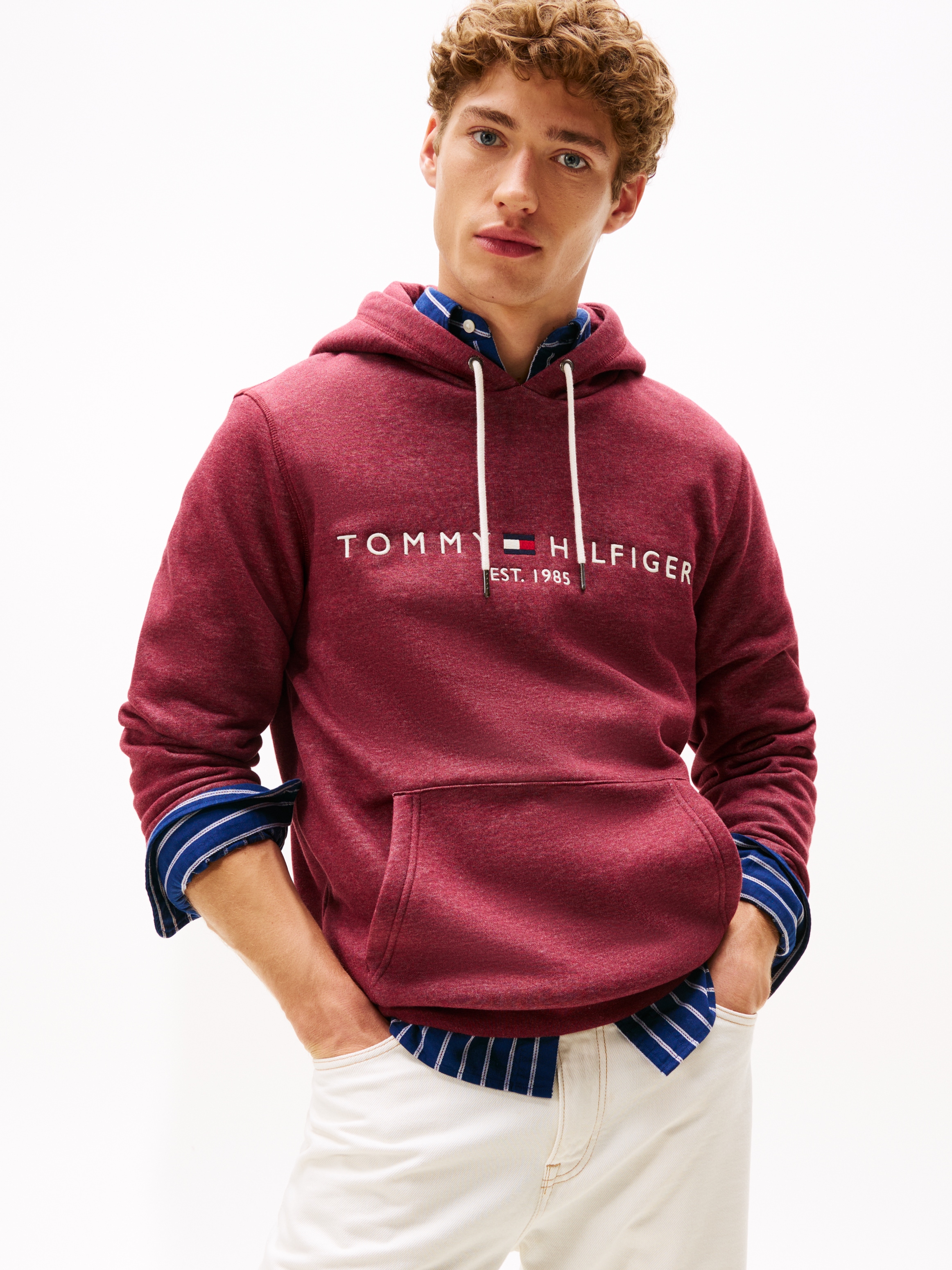Tommy Hilfiger Kapuzensweatshirt "TOMMY LOGO HOODY", mit Kapuze und Känguru günstig online kaufen
