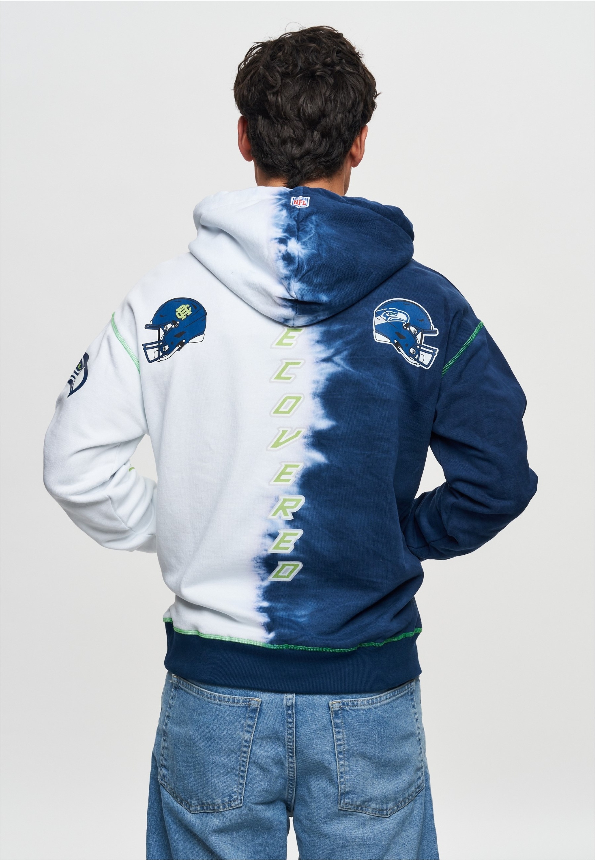 Recovered Kapuzensweatshirt »NFL Seahawks Ink Dye Effect On«, für alle Seattle Seahawks-Fans