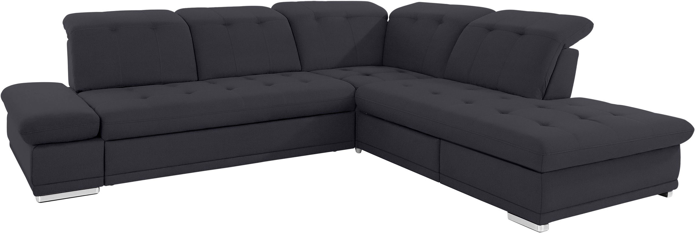 COTTA Ecksofa »Holiday L-Form mit Sitztiefen-, Armteil- und Kopfteilverstellung«, wahlweise mit Bettfunktion inkl. Bettkasten