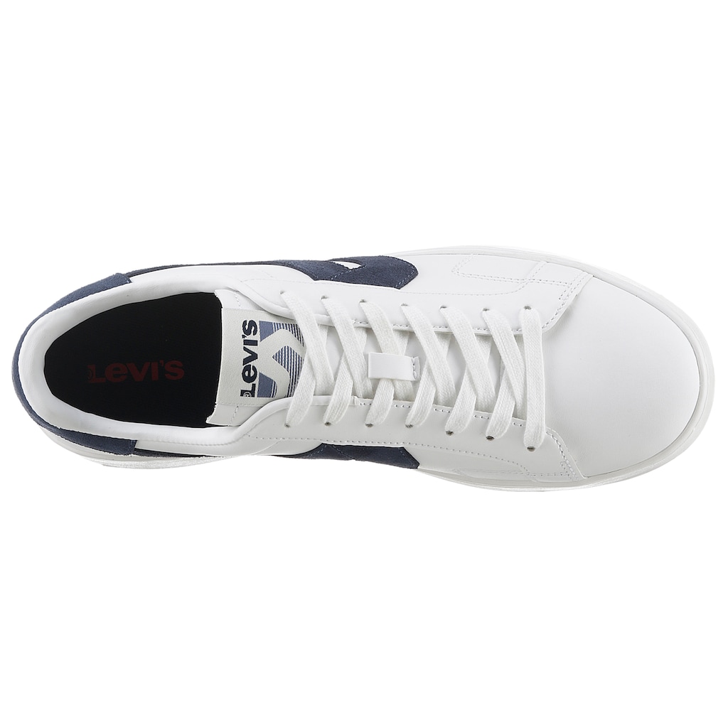 Levi's® Sneaker »SW«, mit modischem Kontrastbesatz, Freizeitschuh, Halbschuh, Schnürschuh