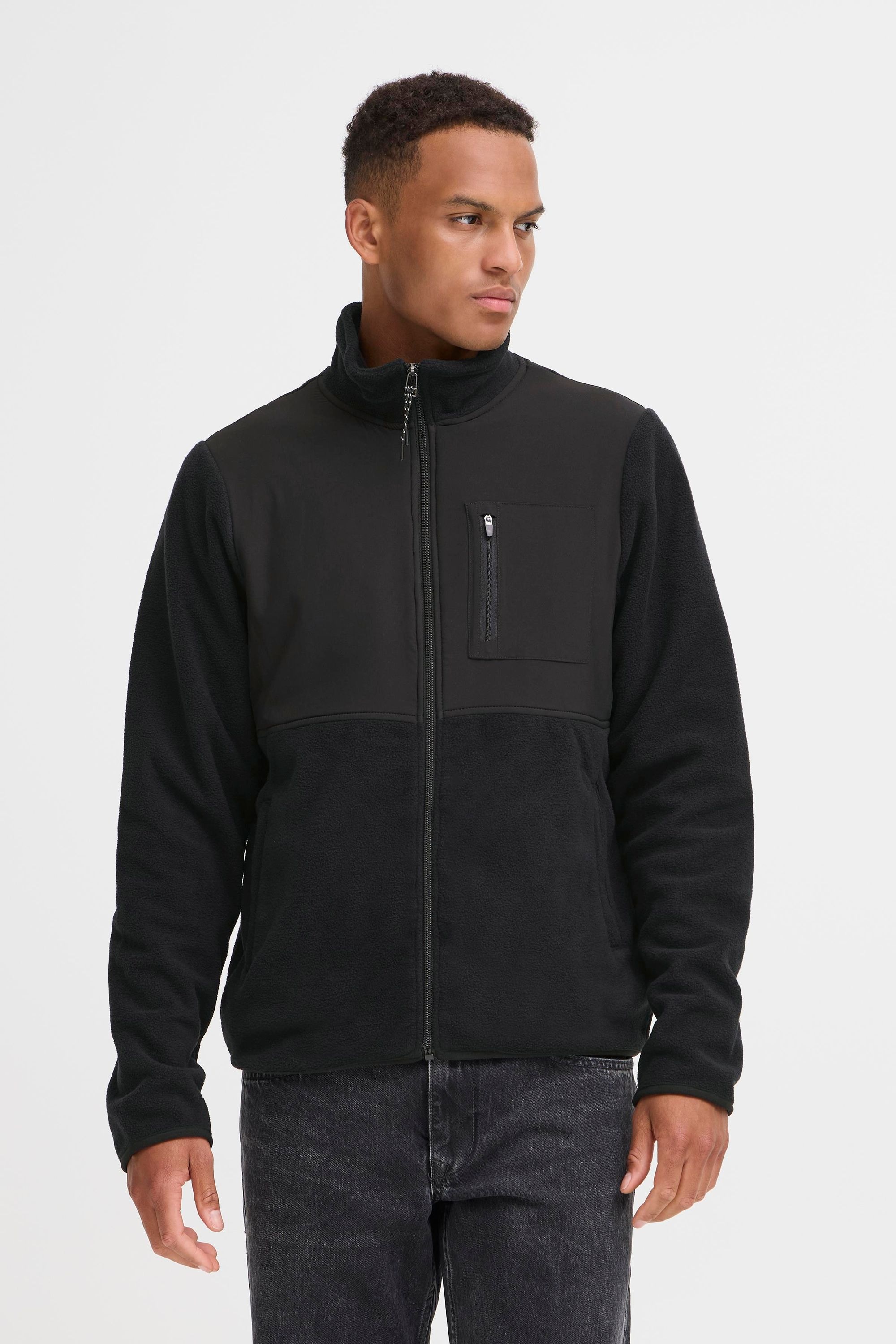 Blend Sweatjacke "BHMARIO" Stilvolle Fleecejacke mit Reißverschluss günstig online kaufen