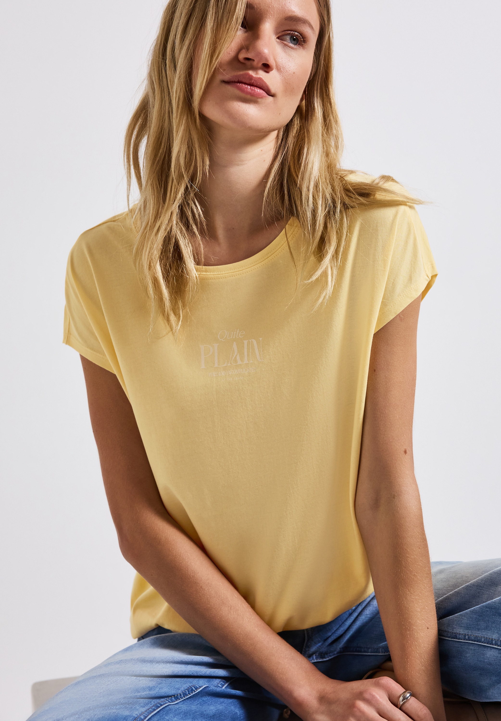 STREET ONE Shirttop, mit Wording Print