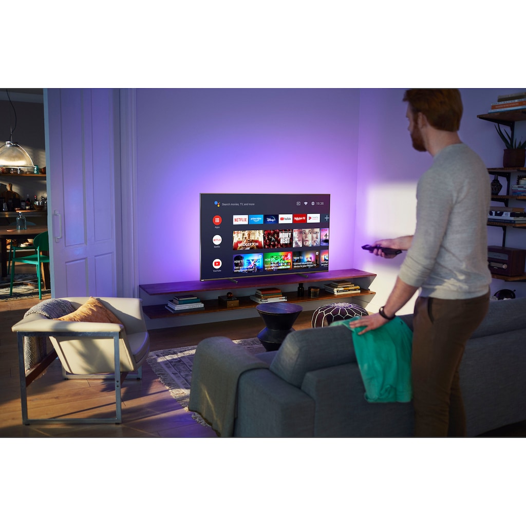 Philips LED-Fernseher »65PUS8106/12«, 164 cm/65 Zoll, 4K Ultra HD, Android TV-Smart-TV