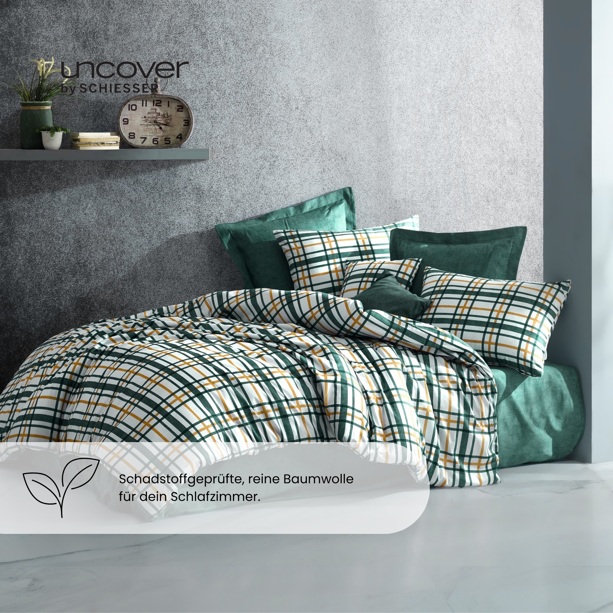 uncover by SCHIESSER Bettwäsche "Maxim aus edlem Baumwollsatin, 135x200cm + günstig online kaufen