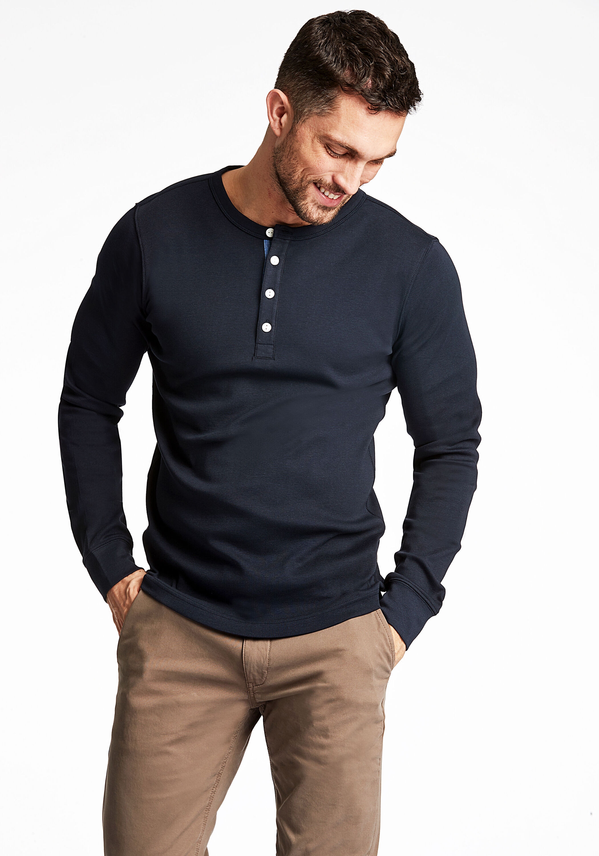 LINDBERGH Langarmshirt "T-Shirt (Langarm) Slim Fit"