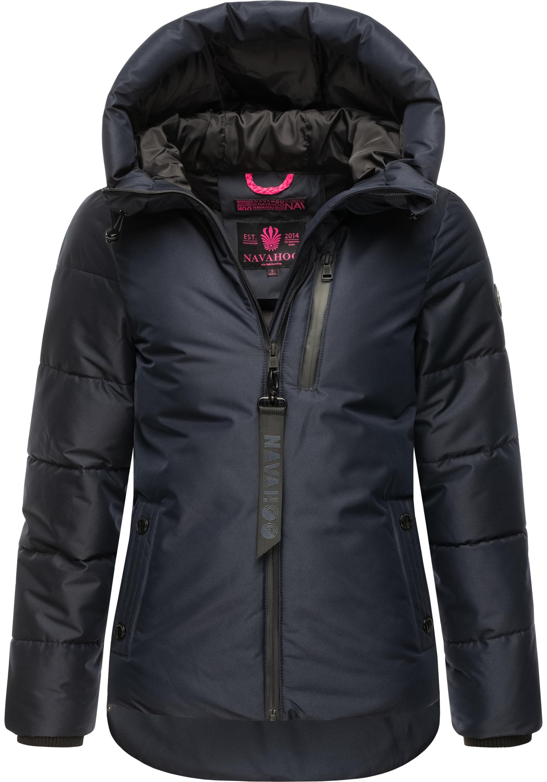 Navahoo Steppjacke »Krümelein«, mit Kapuze, stylische Damen Winterjacke mit dezenter Steppung
