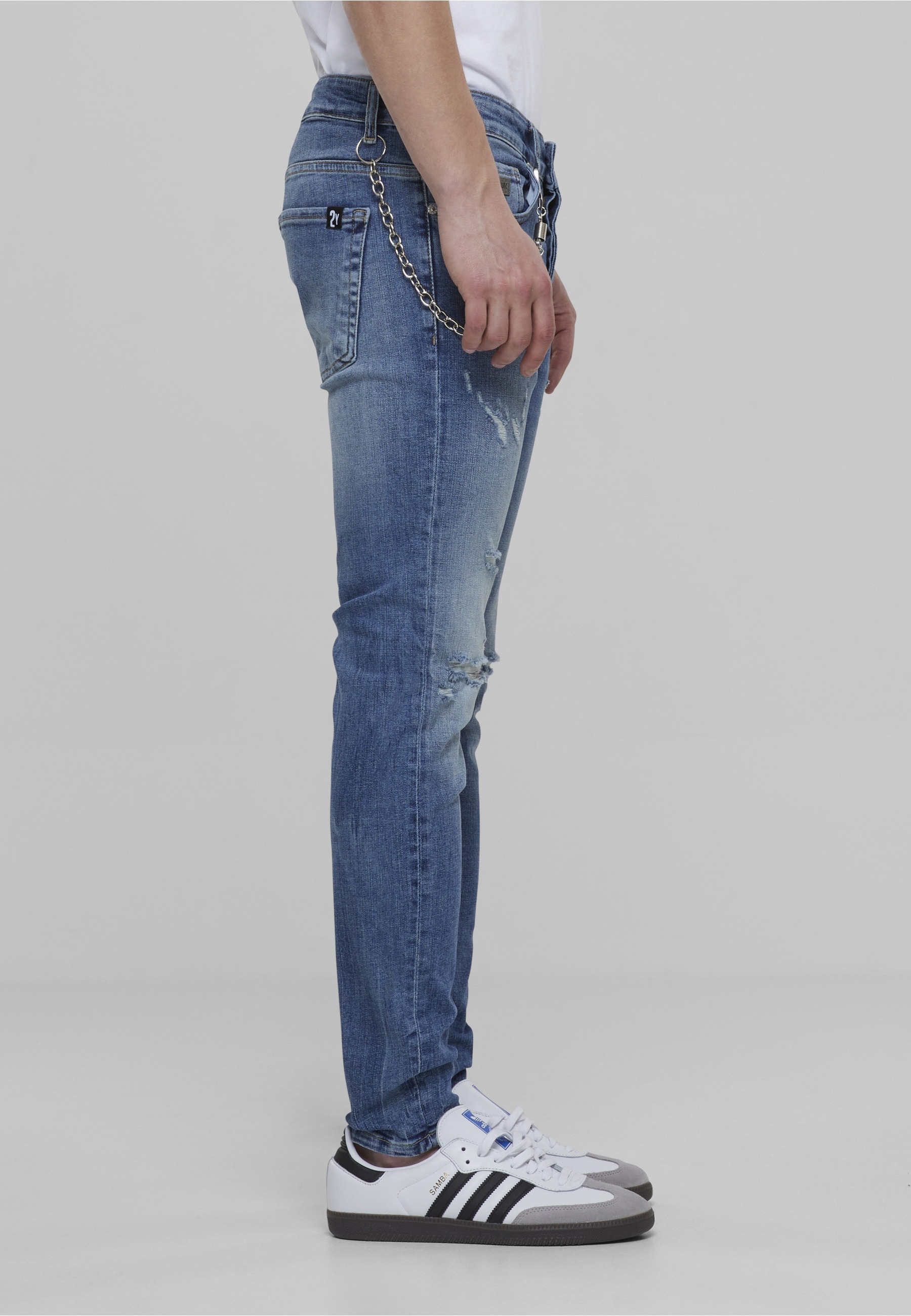 2Y Premium Bequeme Jeans »2Y Premium Herren 2Y Skinny Fit Destroyed Jeans«