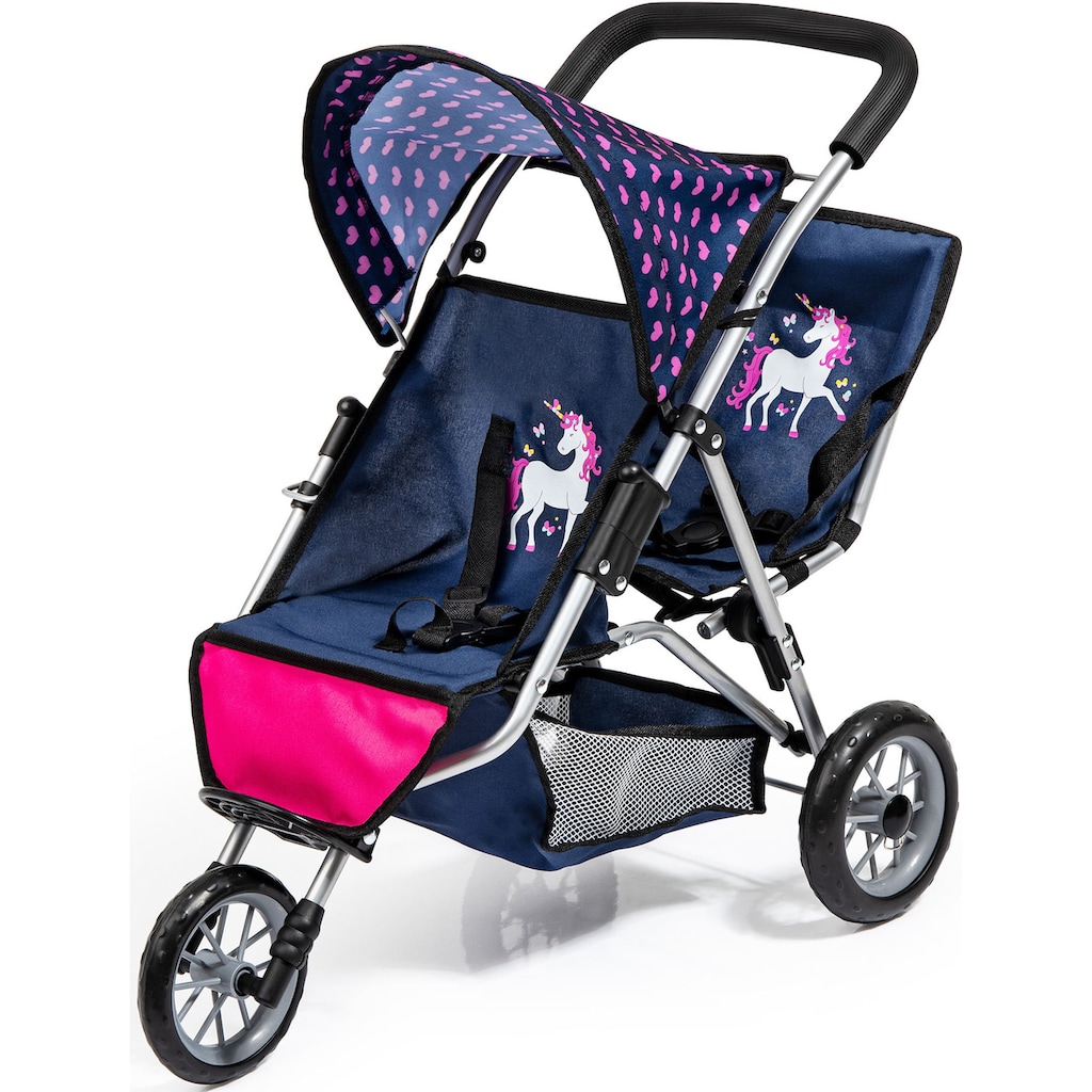 Bayer Puppen-Zwillingsbuggy »Jogger, blau«