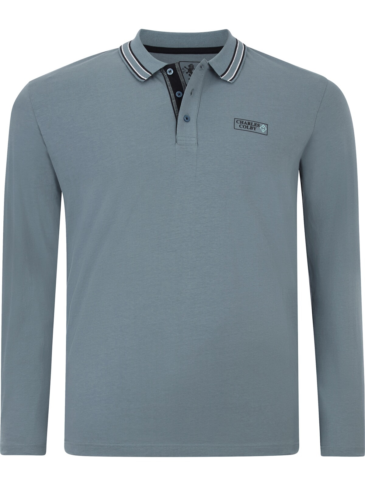 Charles Colby Langarm-Poloshirt »Doppelpack Langarm-Poloshirt EARL GILIELL«, (2 tlg.)
