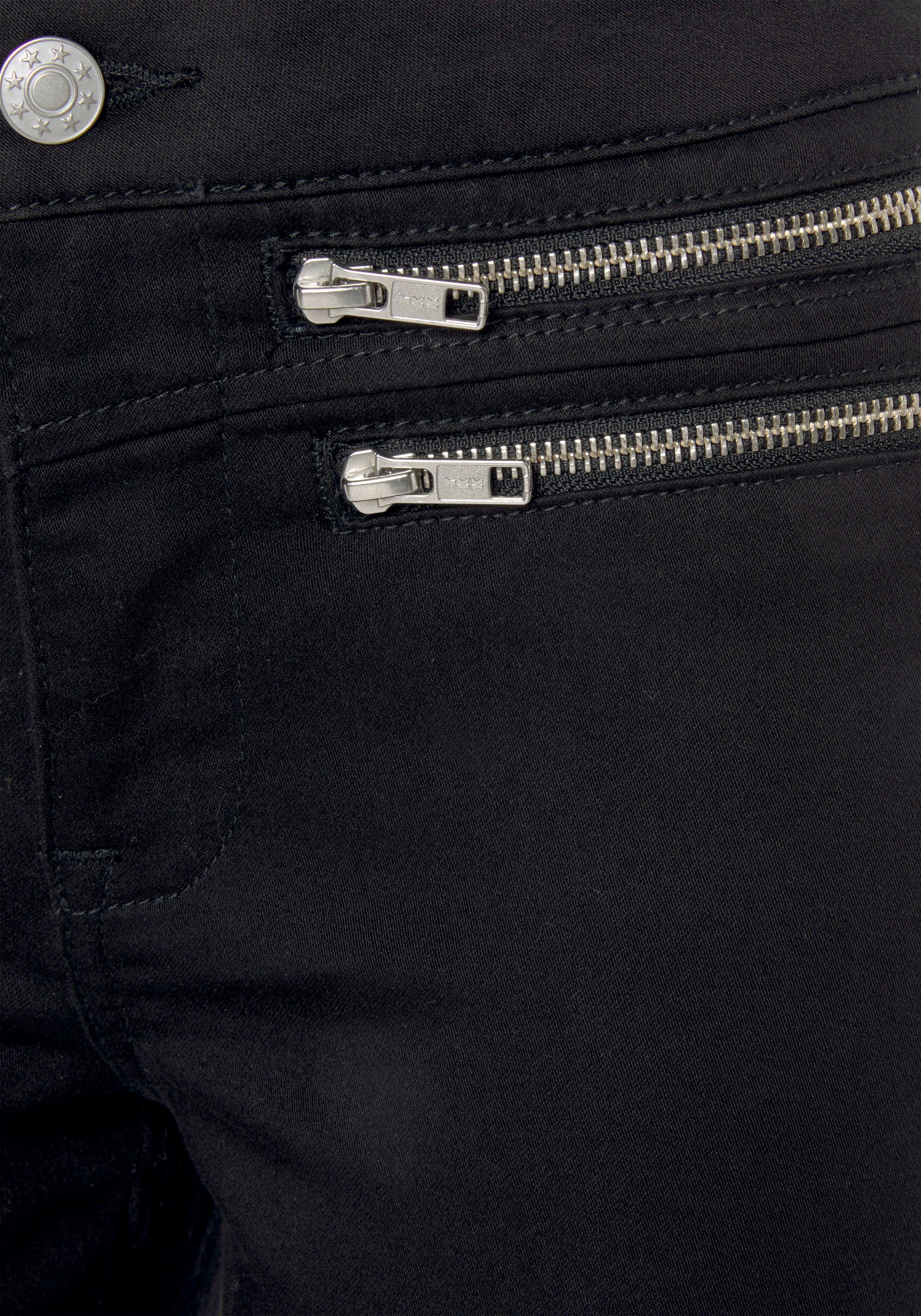Vivance Jeggings, mit Zipperdetails, elastische Skinny-Jeans, Basic