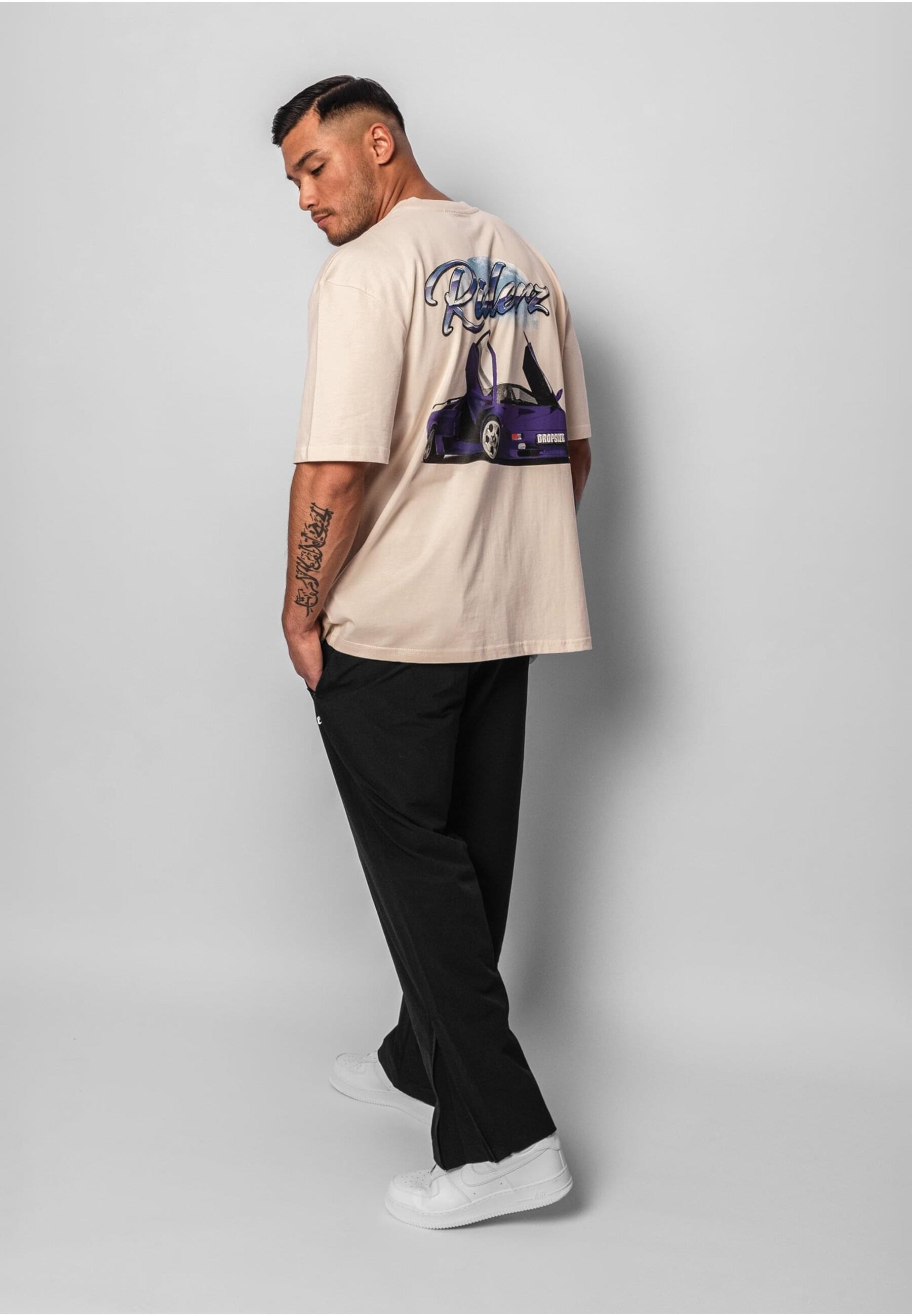 Dropsize T-Shirt »Dropsize Herren Heavy Oversize Riderz T-Shirt«, (1 tlg.)
