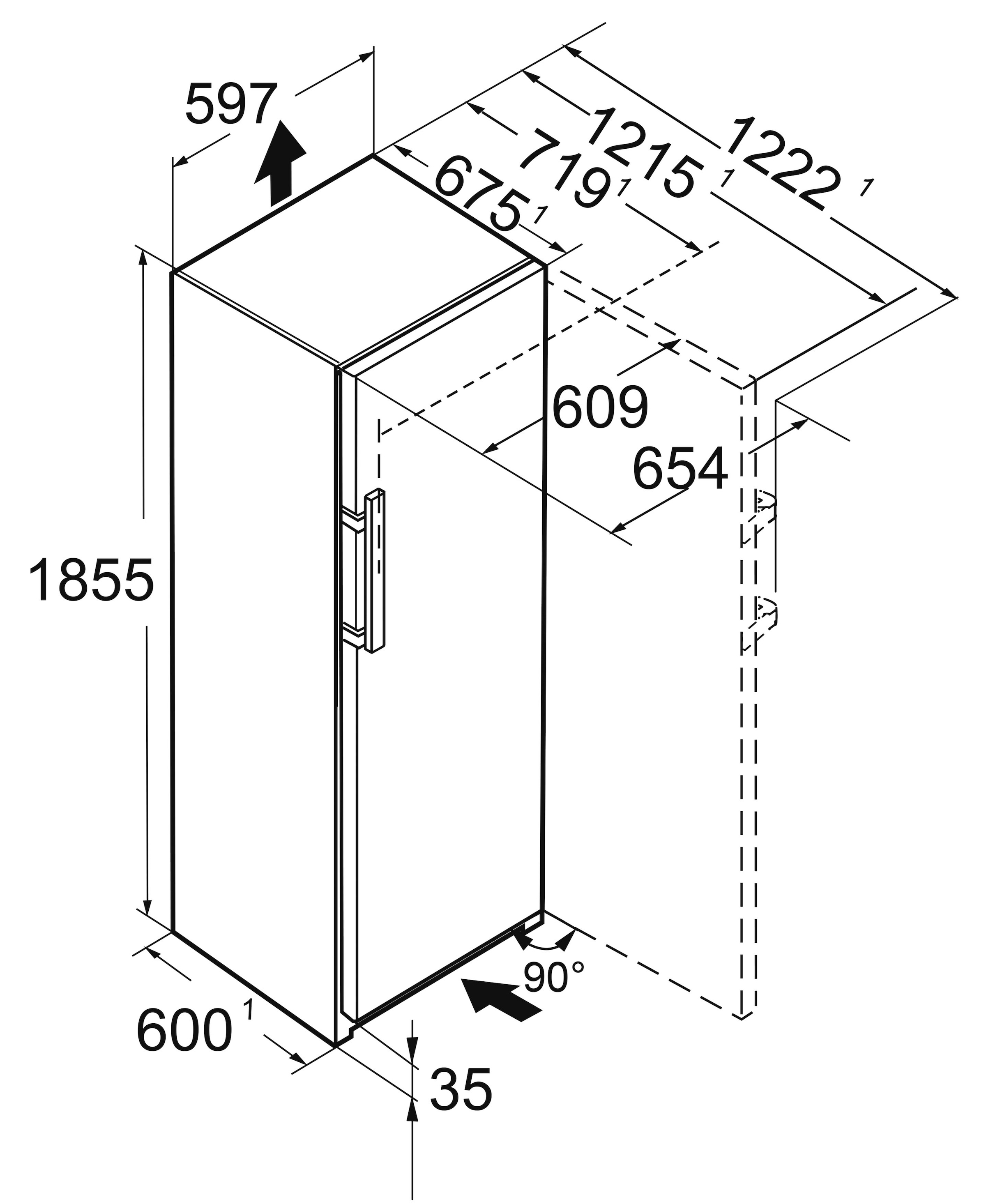 Liebherr Kühlschrank »SRBbsc 529i_997212851«
