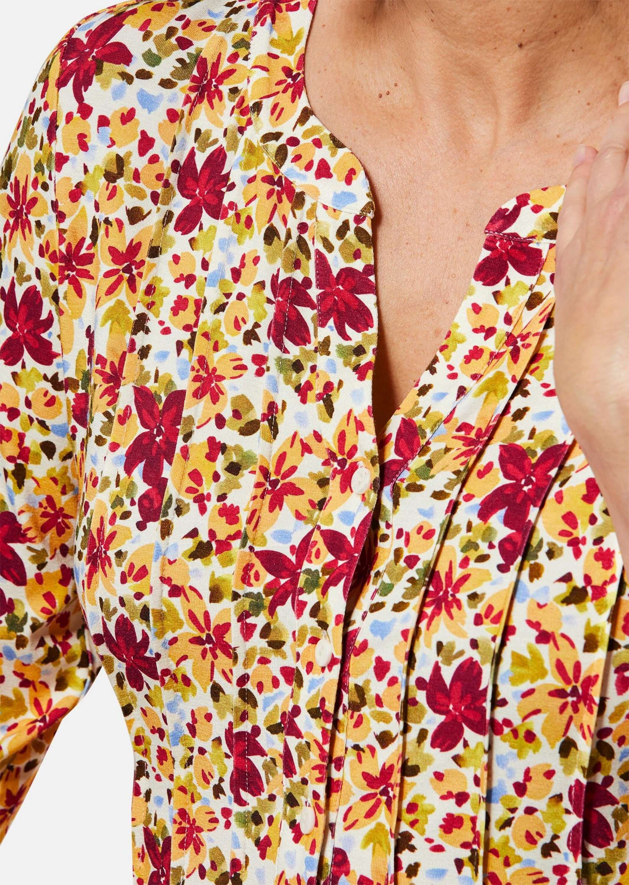 GOLDNER Print-Shirt »Drucktunika-Shirt Figurschmeichelndes Drucktunika-Shirt«