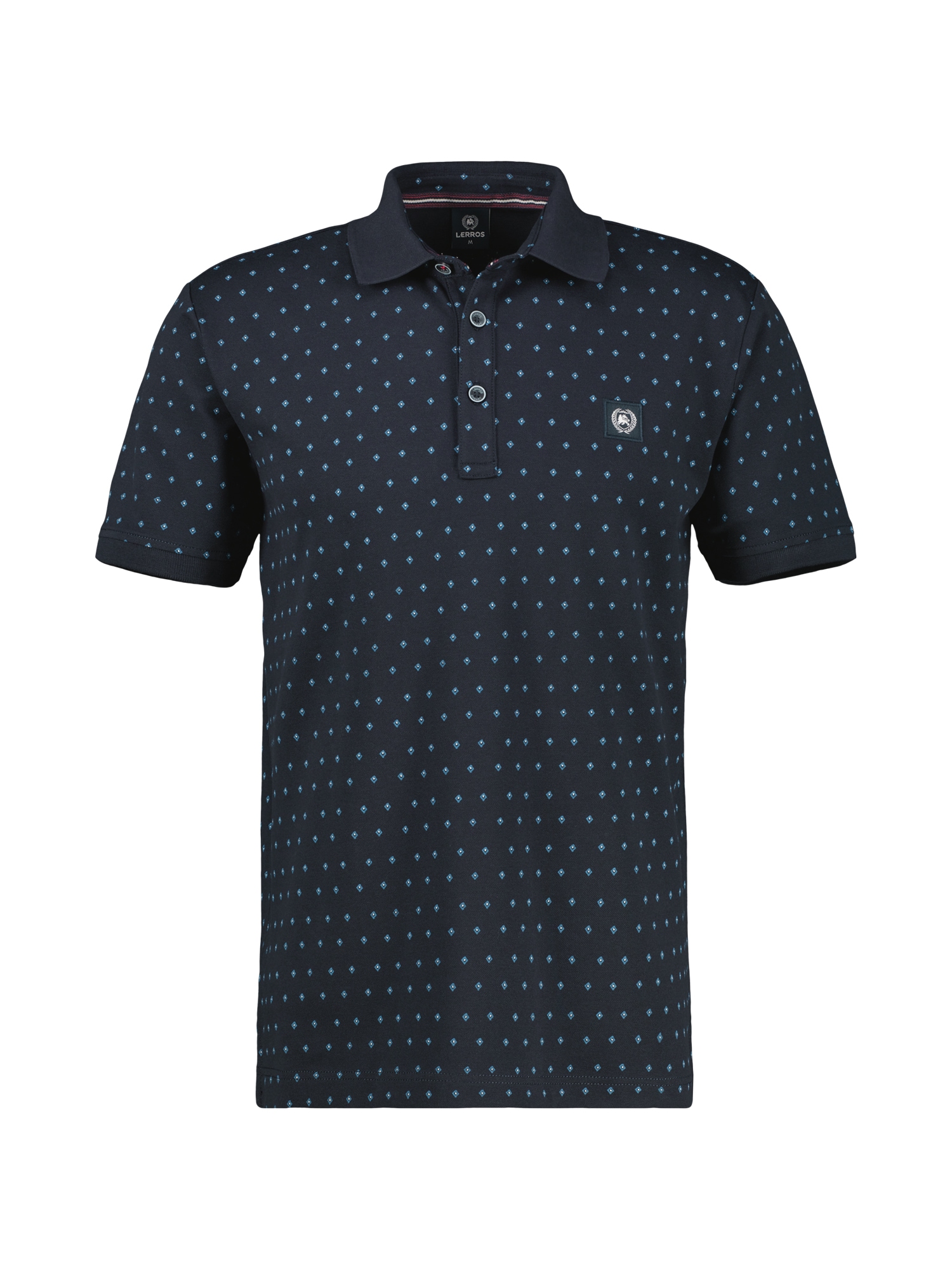 LERROS Poloshirt »LERROS Herren Poloshirt mit Minimalprint«