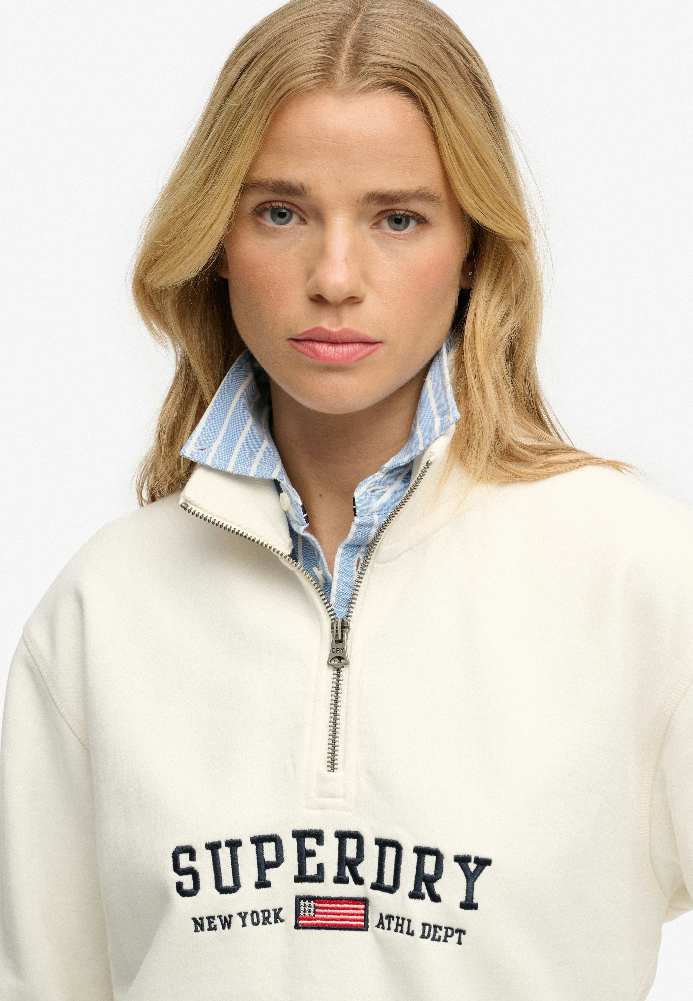 Thumbnail - Superdry Sweatshirt "ATH ESS GRAPHIC HALF ZIP"