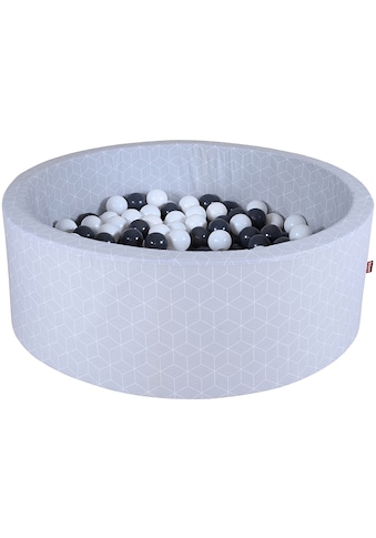 Knorrtoys ® Bällebad »Geo Cube Grey« su 300 Bäll...