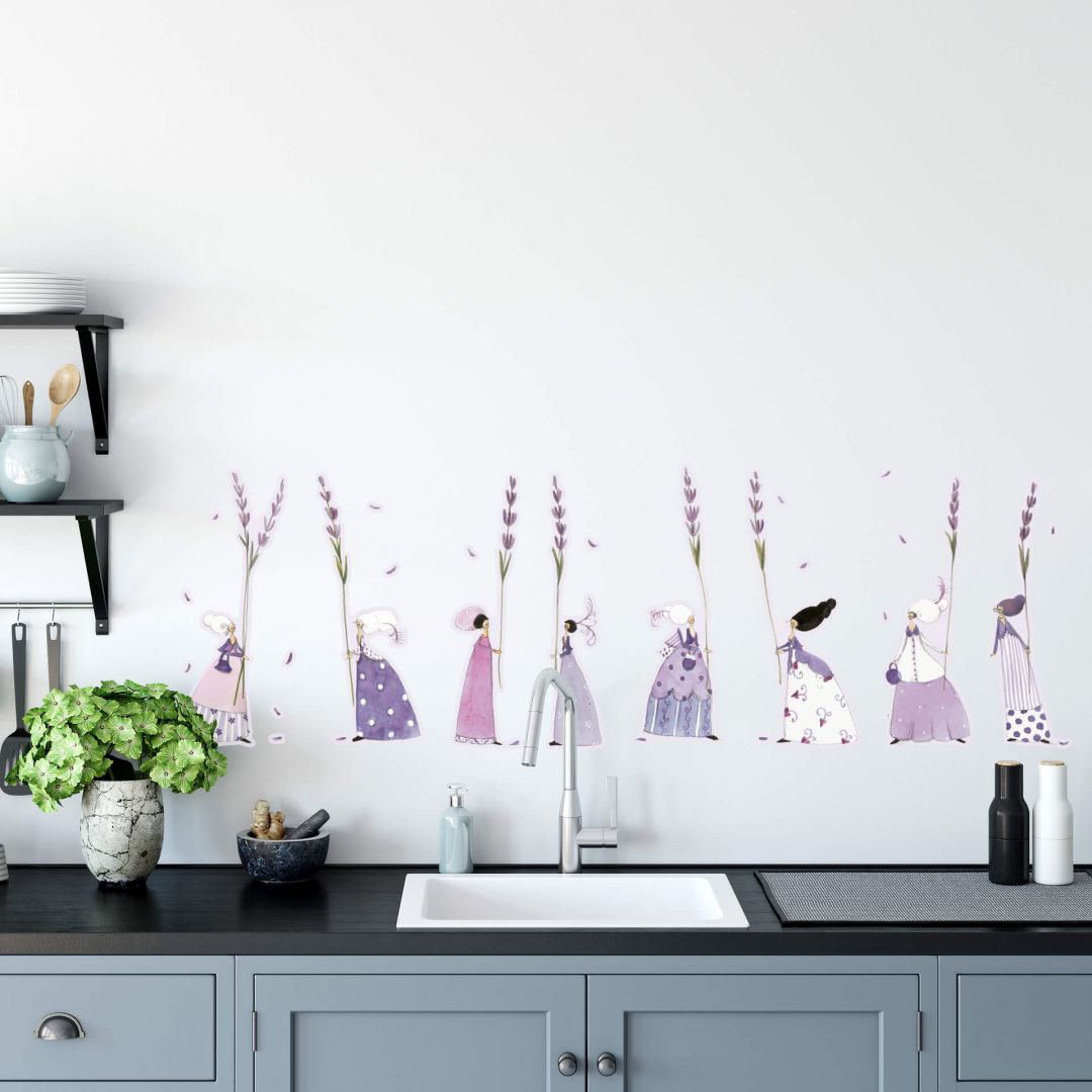 BAUR Fee (1 | Wall-Art »Lavendel Aufkleber«, kaufen St.) Blumen Wandtattoo