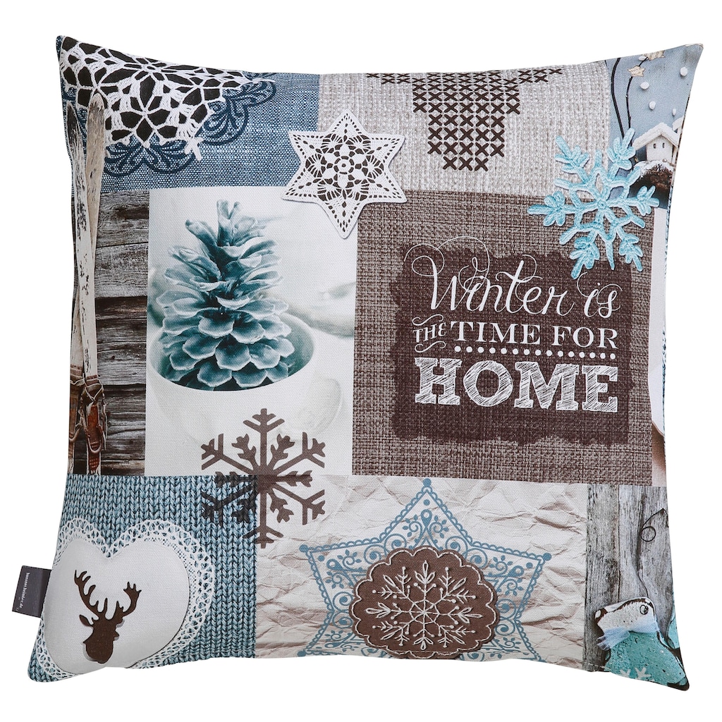 HOSSNER - HOMECOLLECTION Kissenhüllen »Winter-Charme«, (2 St.)