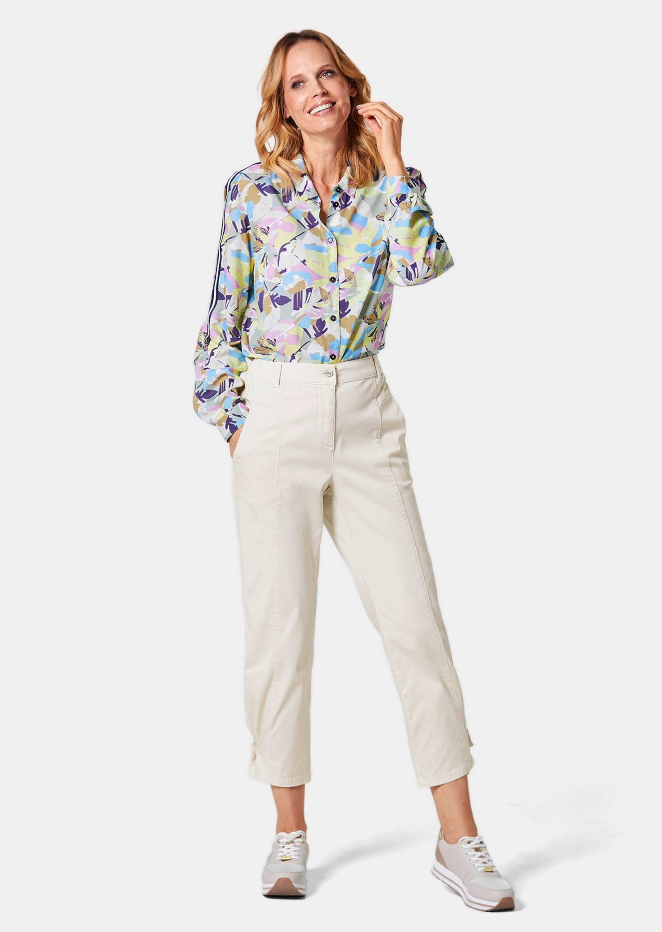 GOLDNER Chinohose "Hose mit Teildehnbund" günstig online kaufen