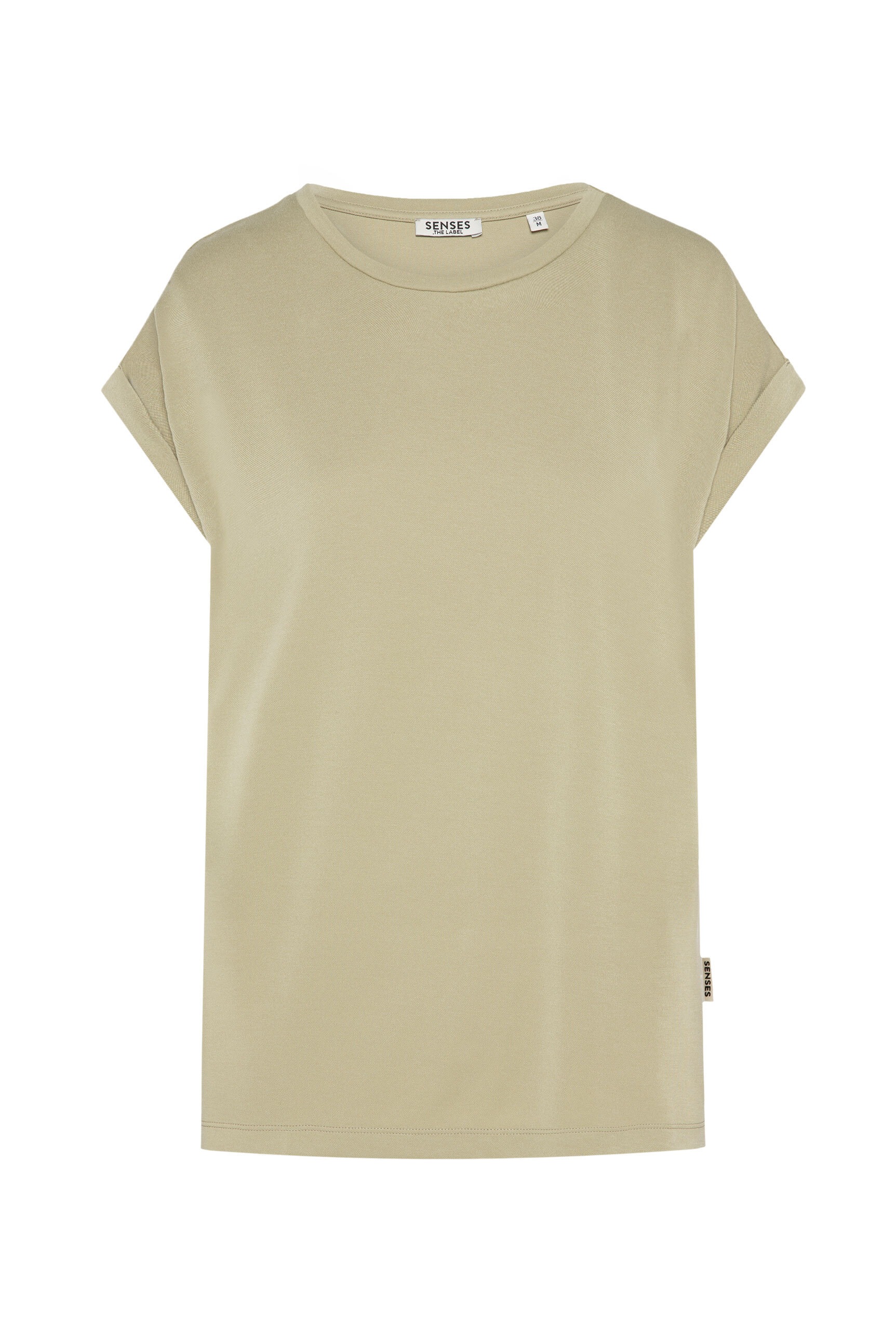 SENSES.THE LABEL Rundhalsshirt mit überschnittenen Schultern günstig online kaufen