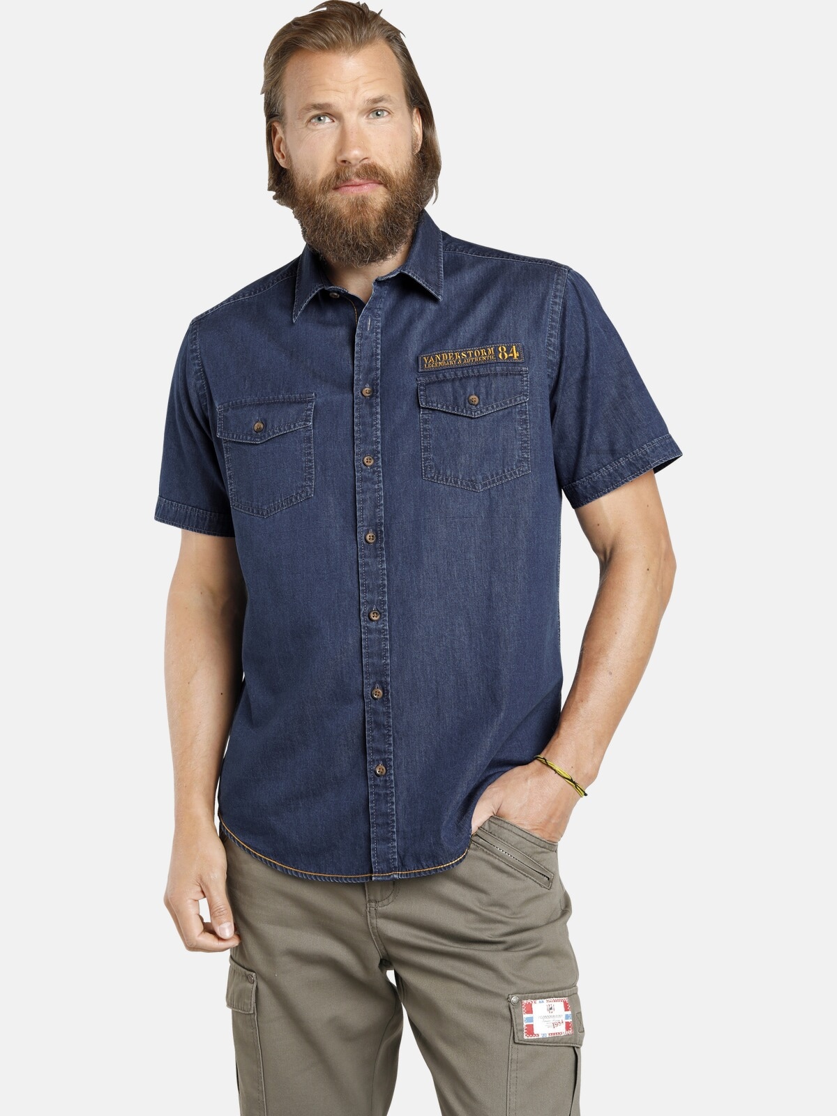 Jan Vanderstorm Jeanshemd "Jeanshemd JOAR" günstig online kaufen