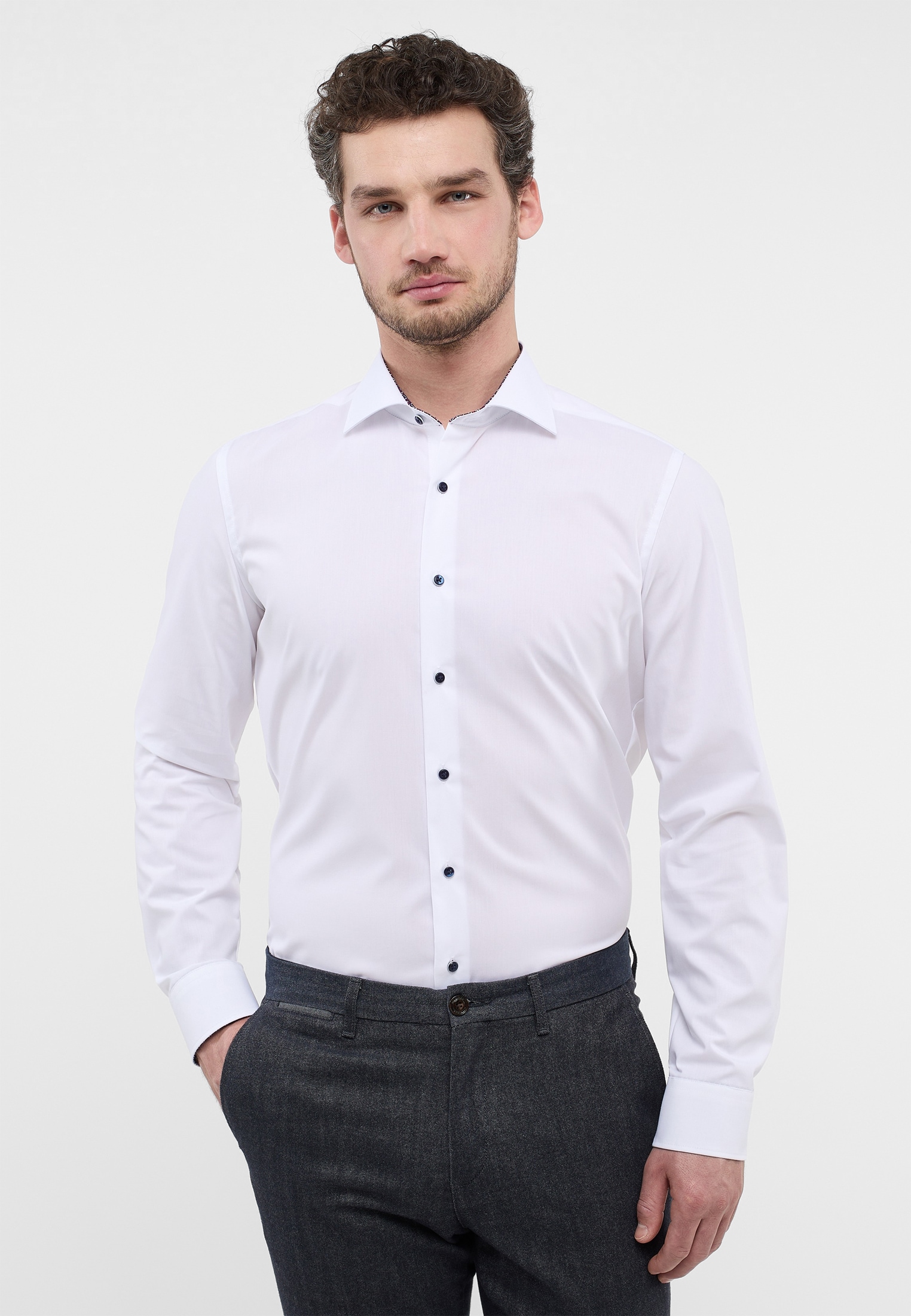 Eterna Langarmhemd "SLIM FIT" NON IRON (bügelfrei) günstig online kaufen