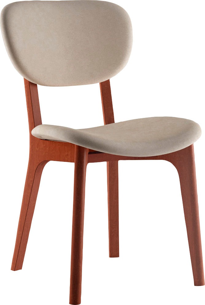 INOSIGN Stuhl "COZY Made in Italy" (Set) 2 Stk. Microfaser Gestell in Buche günstig online kaufen