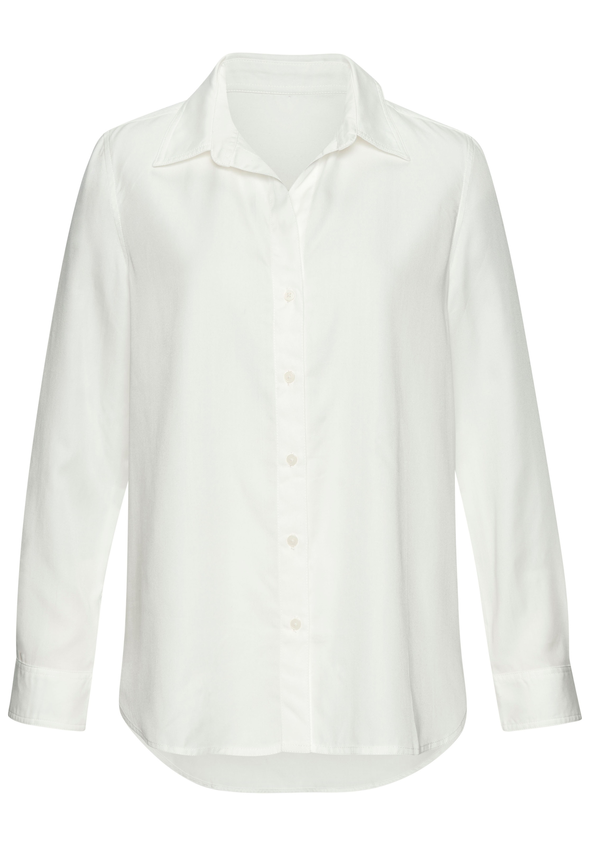 LASCANA Hemdbluse aus Lyocellqualität, klassische Langarmbluse günstig online kaufen