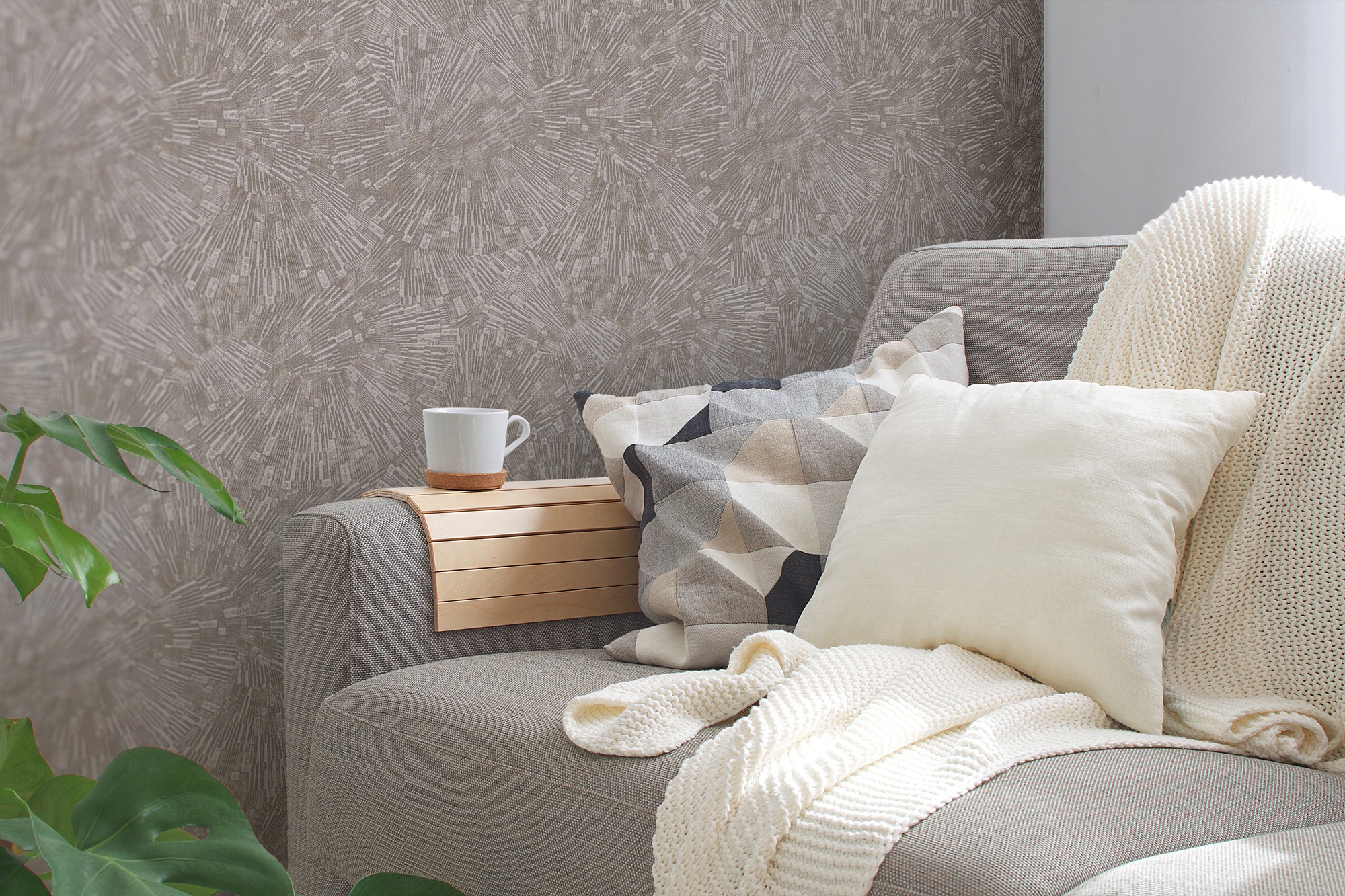 living walls Vliestapete »Titanium« Motiv | abstrakt | gemustert leicht strukturiert Moderne Tapete 3D Effekt Tapeten Wohnzimmer Schlafzimmer Küche modern