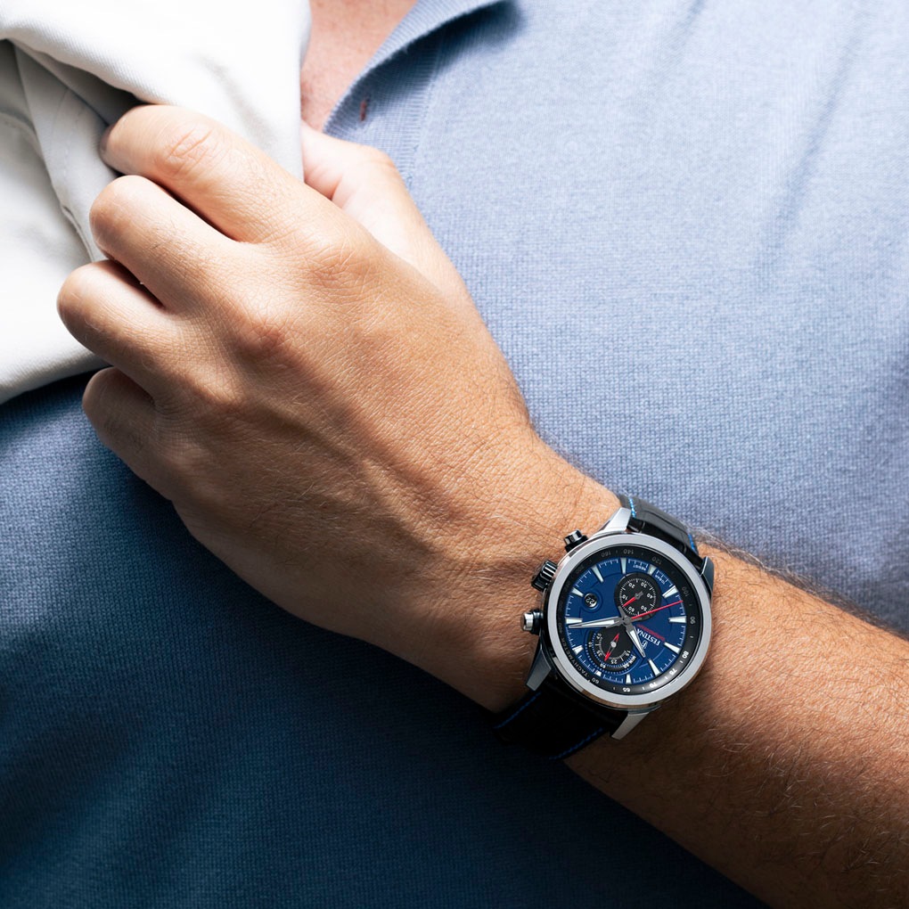 Festina Chronograph »Timeless Chronograph«, Quarzuhr, Armbanduhr, Herrenuhr, Lederarmband, analog, Tag