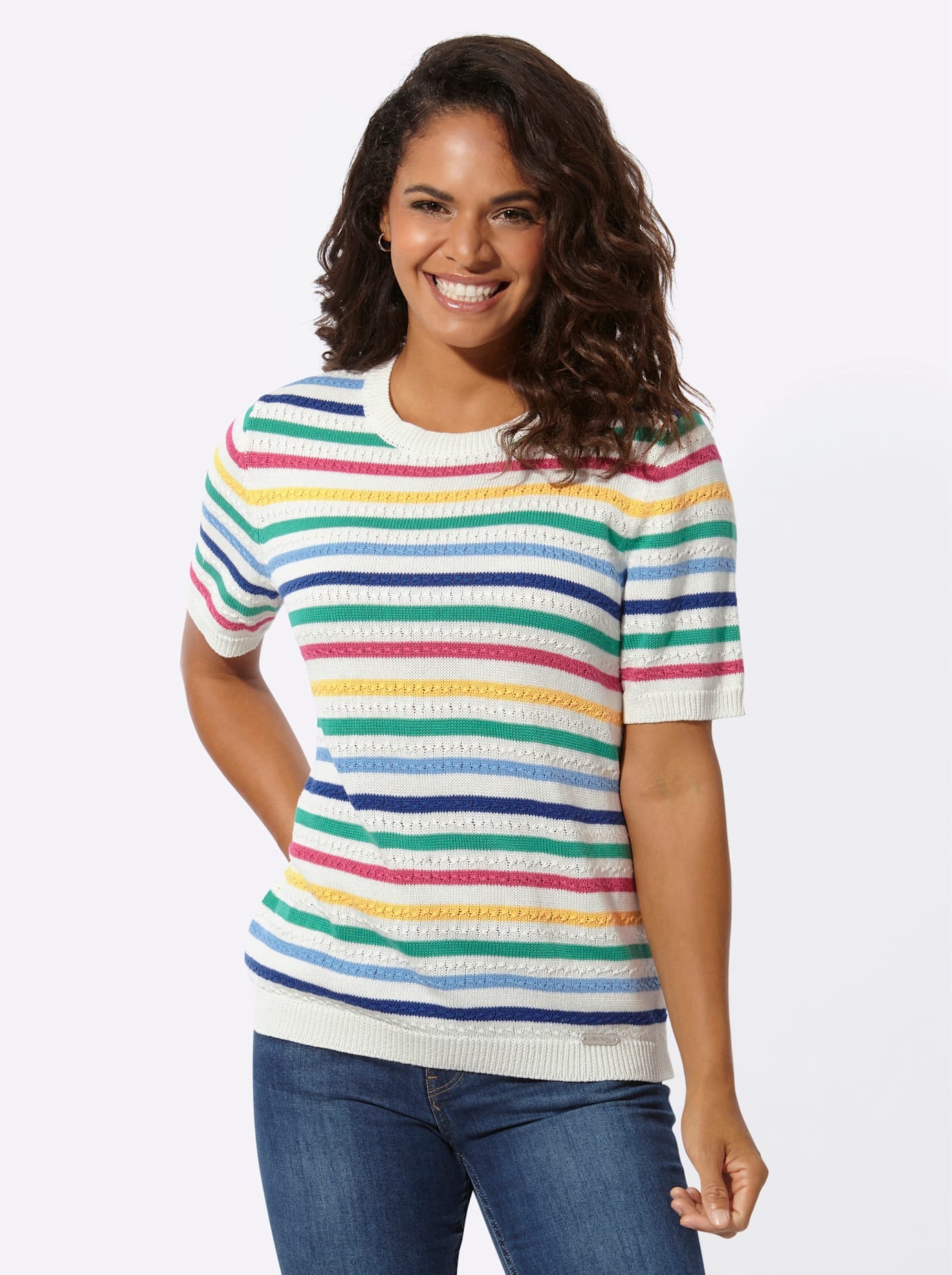 Casual Looks Kurzarmpullover »Pullover«