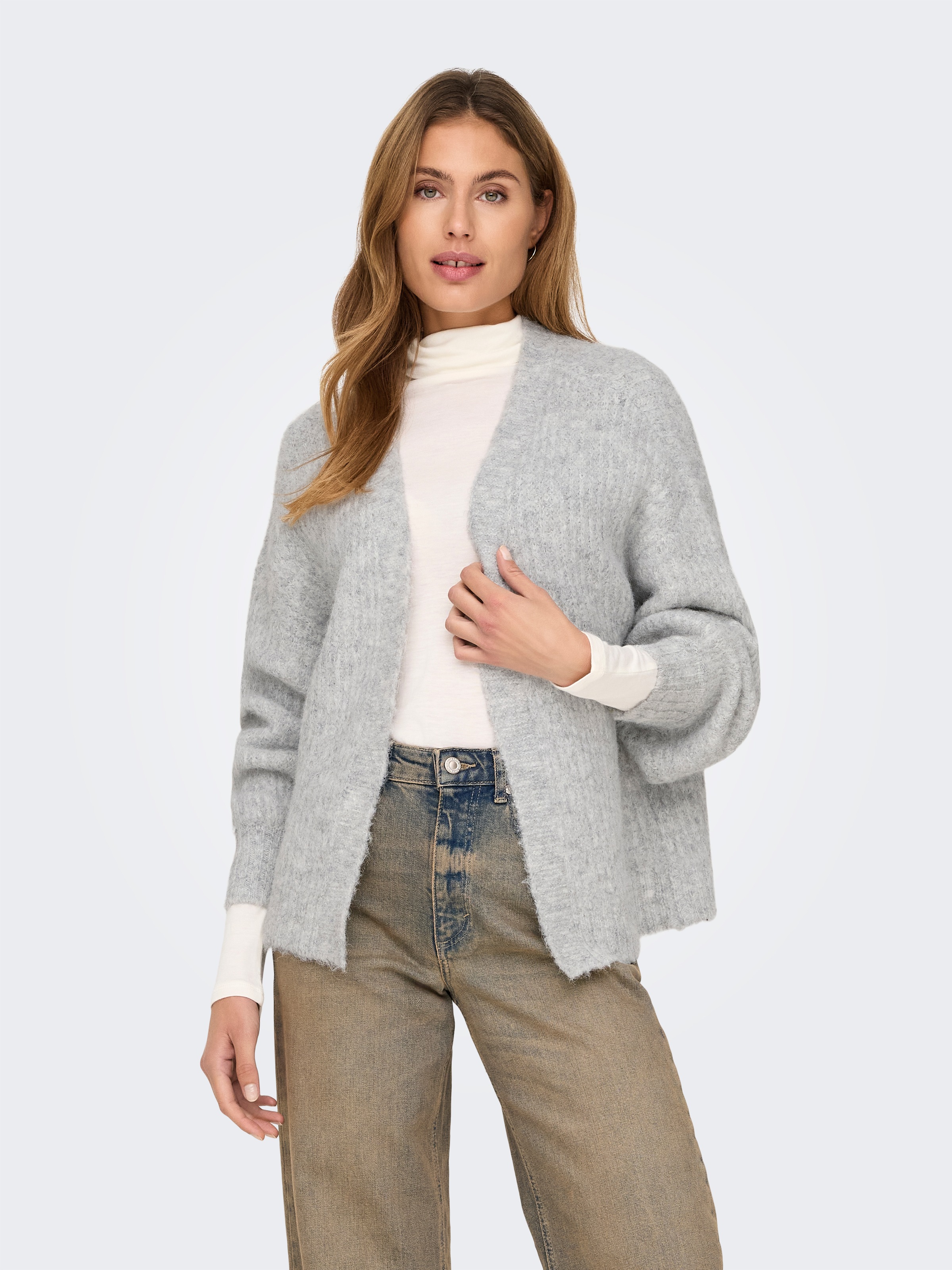 ONLY Strickjacke ONLMAGGIE LIFE LS RIB OPEN CARDI CC KNT günstig online kaufen