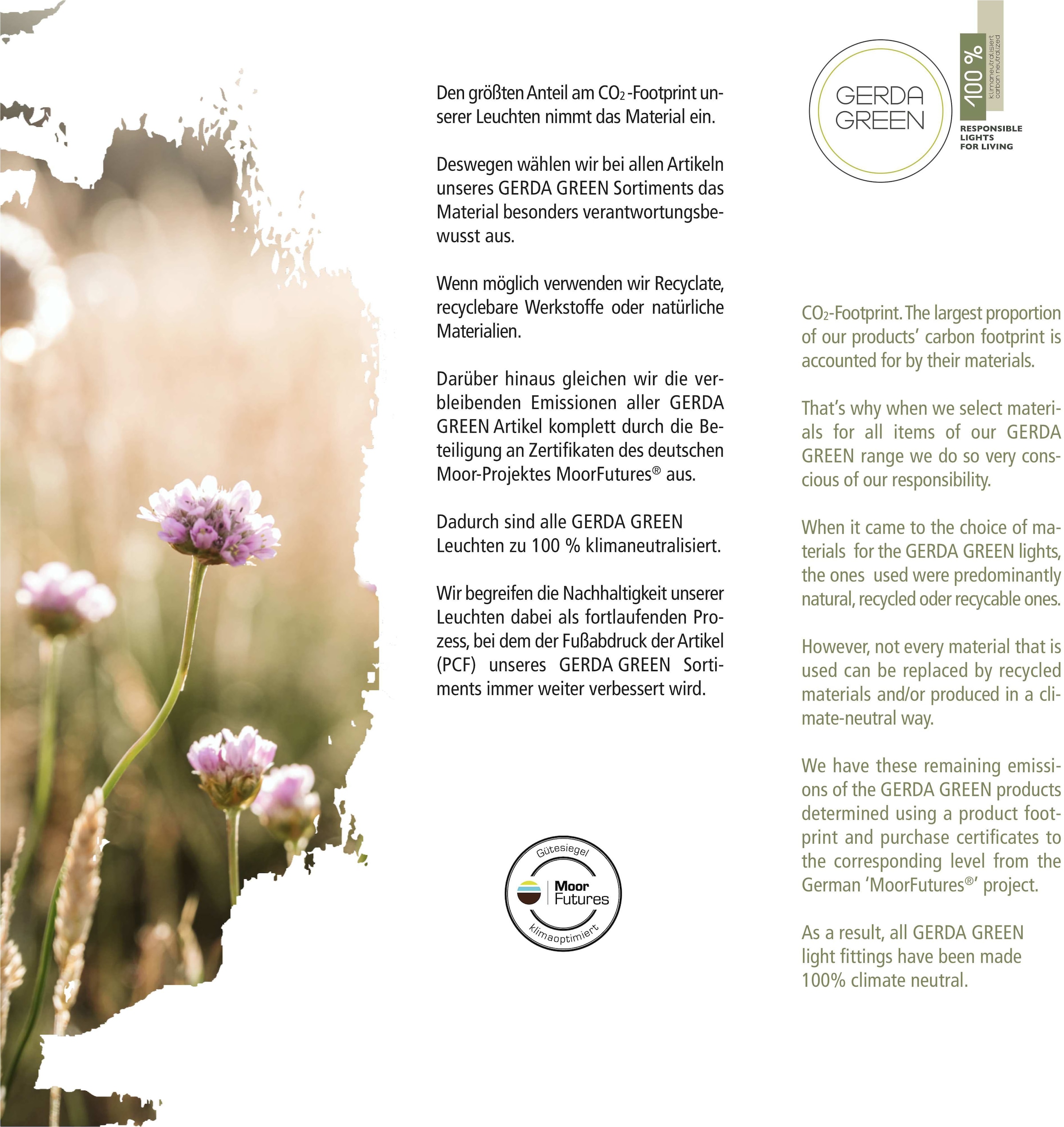 JUST LIGHT Deckenleuchte »GREEN WIDO«, 5 flammig, Leuchtmittel E14 | ohne Leuchtmittel
